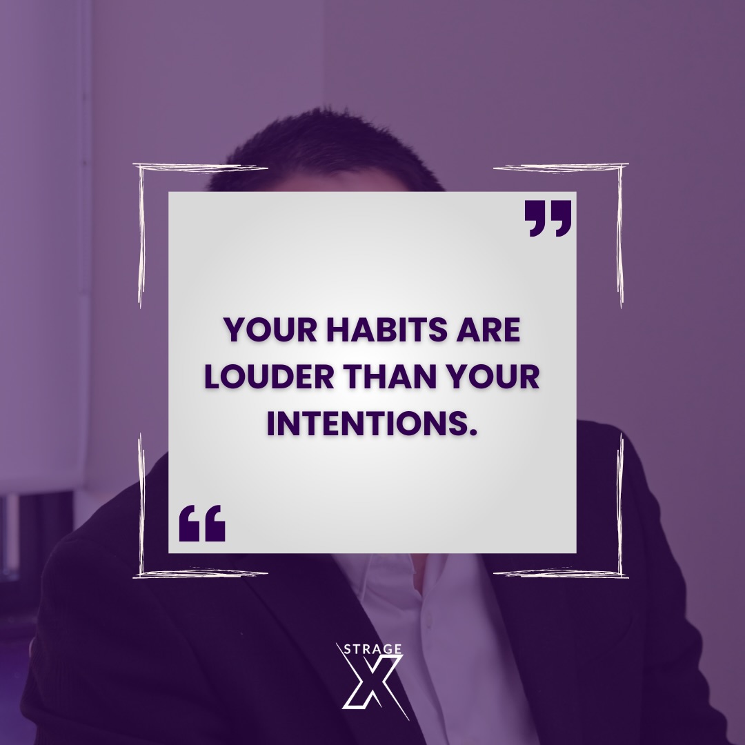 Your habits don’t lie.
They expose your standards, discipline, and commitment—every single day.
Intentions set the vision. Habits build the reality. 🔥
#StrageX #HabitsOverHype #DailyExecution