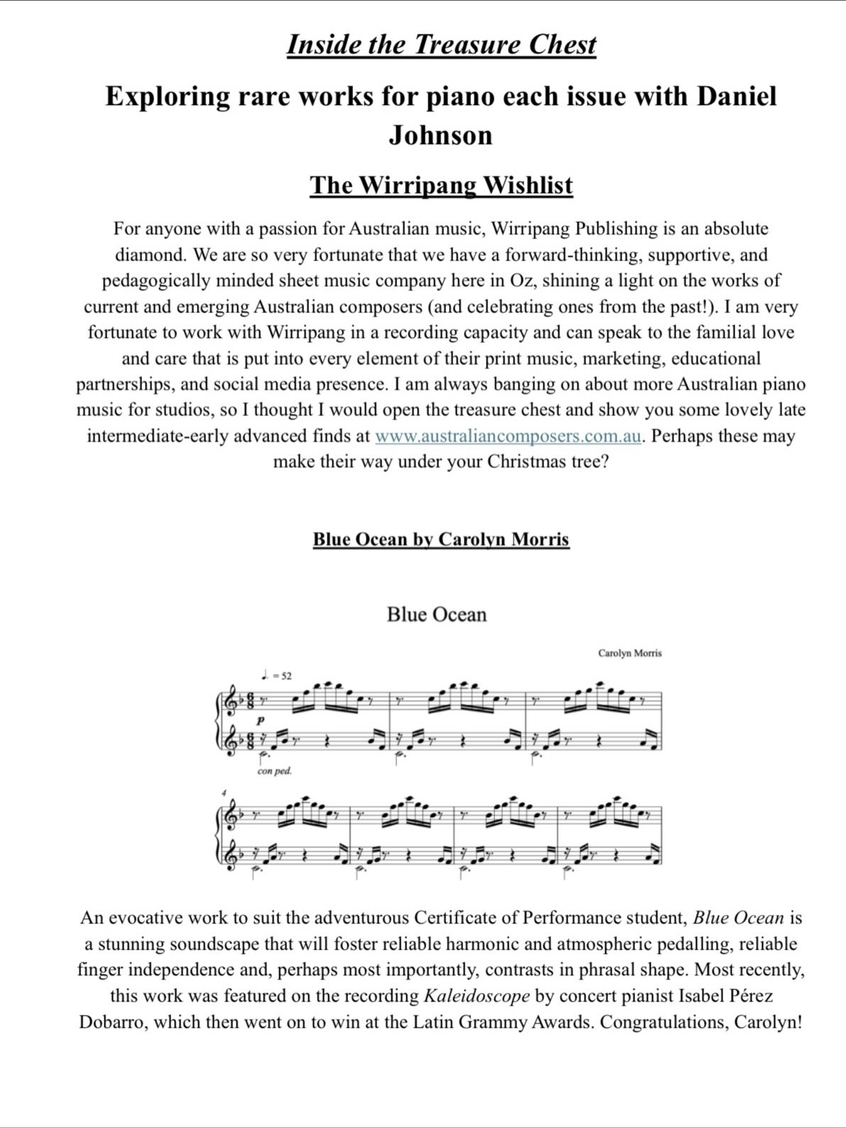 …well, here we are on our way to Christmas. My last article of the year for the Bravura music journal at the QMTA is always a bon-bon list or wishlist of music for you all to enjoy. This year, I just had to make a @wirripang wishlist for all of the piano teachers here in QLD! We have works by @carolynmorrismusic (you are hearing her gorgeous work ‘Blue Ocean’ now) @wilcherphillip @nicolejmurphy @keynawilkins @songrealm_ and @rhock11 - I have loved pouring through all of this music. The Wirripang wishlist will definitely return next year. Be sure to visit their website at www.australiancomposers.com.au and check out the full article via the @qmta_music (I will ask for permission to send full copies of this article once it’s been full spellchecked/edited and published. Support Australian music and play play play across the holidays 🎄🌲🎄🌲♥️✨♥️✨🎹🎹🎹🎹
#wirripang #wirripangpublishing @annekeats3 #sheetmusic #qmta @yolandafrylink #music #piano #pianists #pianistsofinstagram #pianolessons #australianmusic #australianclassicalmusic #aus #oz #nicolemurphy #phillipwilcher #rachelhocking #carolynmorris #keynawilkins #amandahandel #jocelynekotchie #brisbane #queensland #igers #potd #qld #pianoteacher