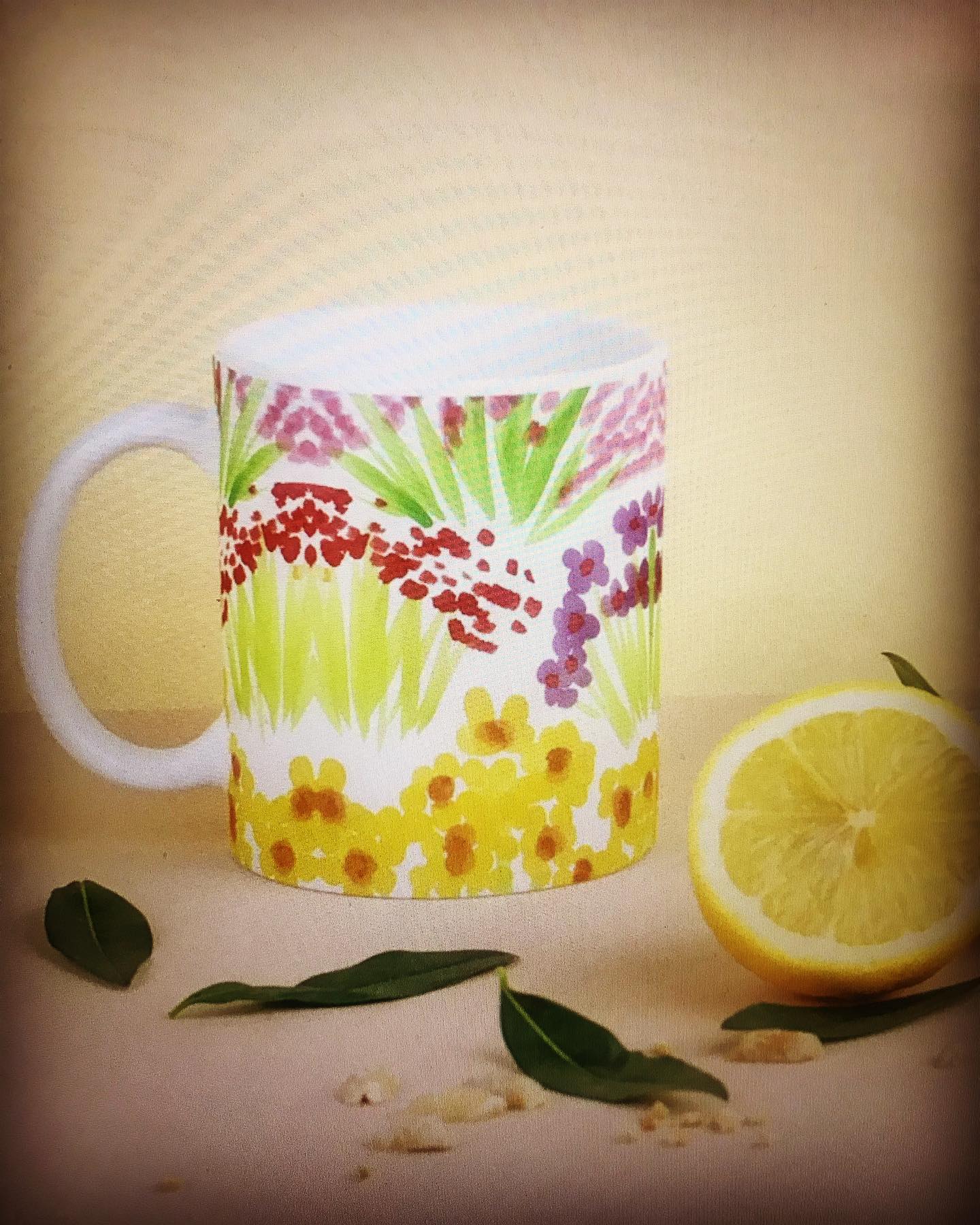 My hand painted printed mugs are now on Etsy. #drink #mug #colors #original #design #flower #gift #holiday #etsyshop #etsy #enjoy.