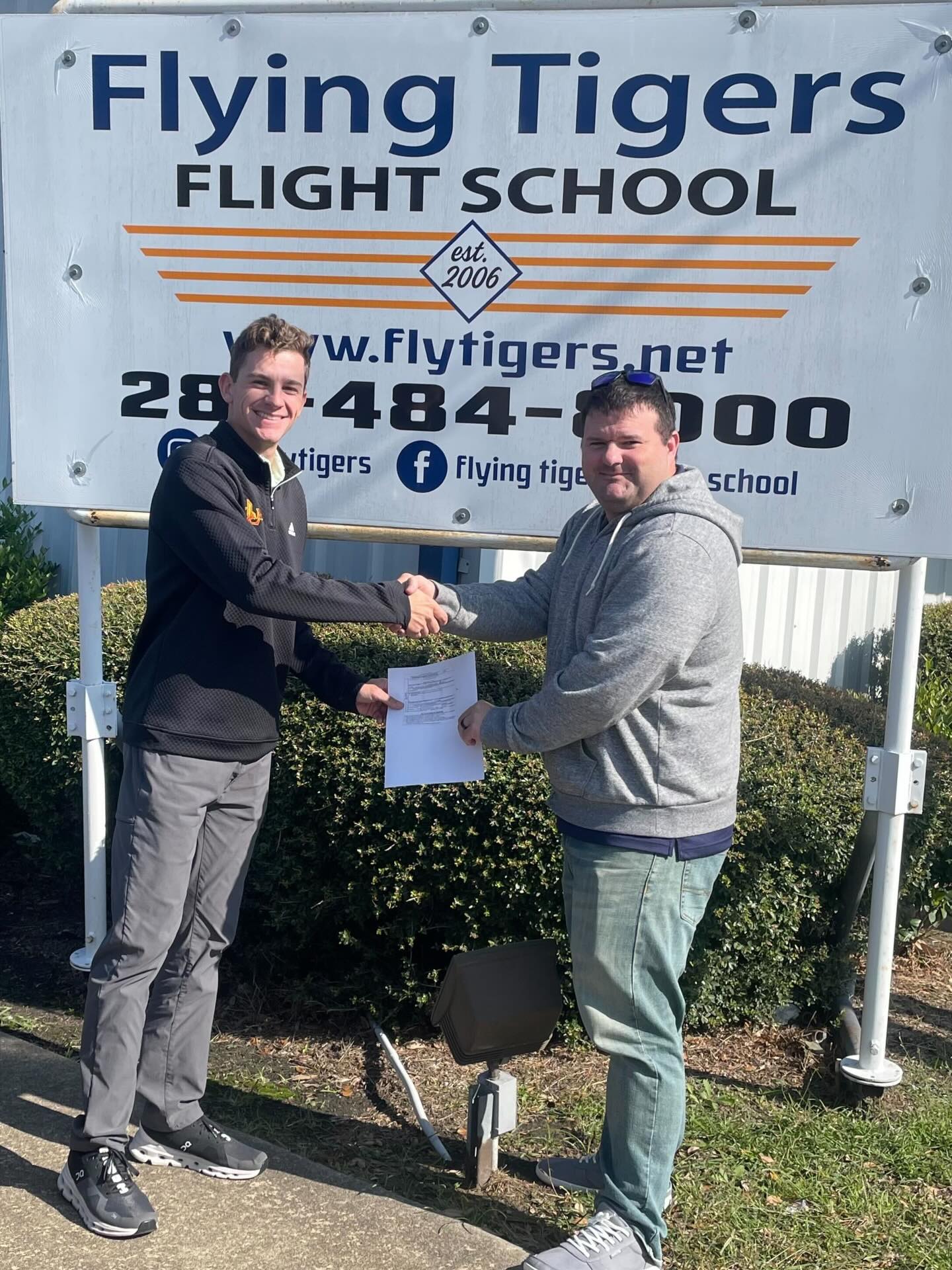 Big congrats to Holden Hamilton on passing his private pilot check ride today! Nice work! 🎉 🛫
