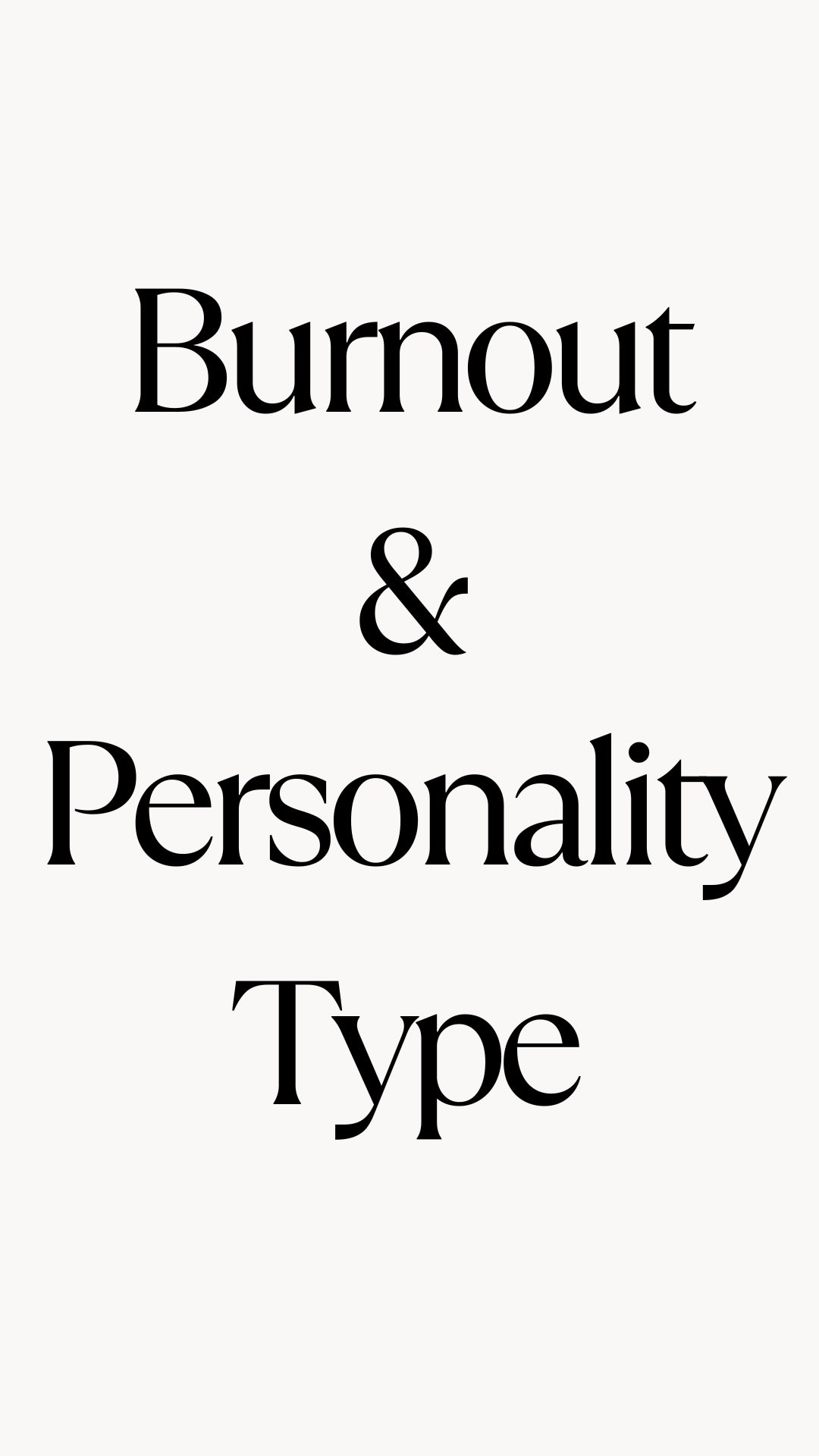 Does your personality have anything to do with making you more prone to burnout? #burnoutrecovery #mentalhealthintech