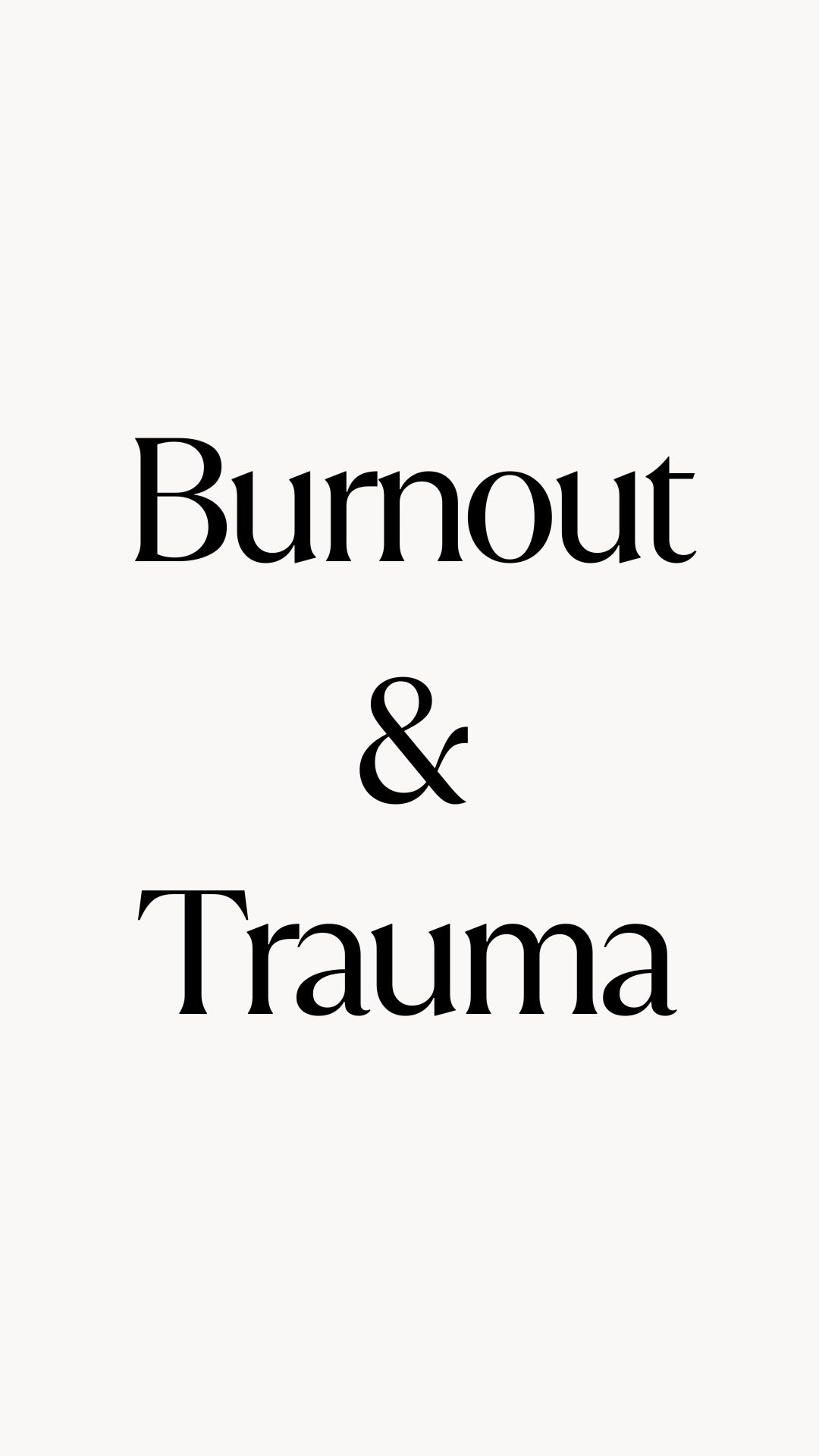 There is often a missing piece that’s overlooked when addressing stress and burnout #trauma #burnout #stress