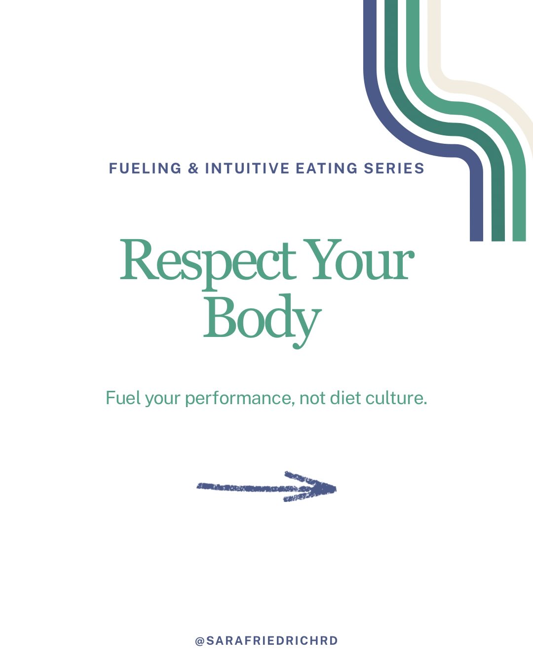 Respecting your body doesn’t mean you suddenly love how it looks.
It means noticing when body criticism shows up — and getting curious about what’s really underneath it.
For many athletes, body judgment flares during moments of stress: after a hard race, during injury, when performance doesn’t match expectations, or when comparison creeps in. In those moments, blaming the body can feel easier than sitting with disappointment, grief, or uncertainty.
But body respect isn’t about fixing, shrinking, or controlling your body.
It’s about building the capacity to stay present with discomfort, acknowledge that it’s real, and respond with care instead of criticism.
When you pause, name what you’re feeling, and meet it with the same compassion you’d offer a teammate or friend, you create space — space to fuel adequately, recover fully, and move forward without turning against yourself.
Curiosity softens judgment. And from that place, true respect can begin 💛
✨ If you want support building body respect, body tolerance, and fueling from a place of compassion — I’m currently booking 2026 clients. Link in bio to work together.