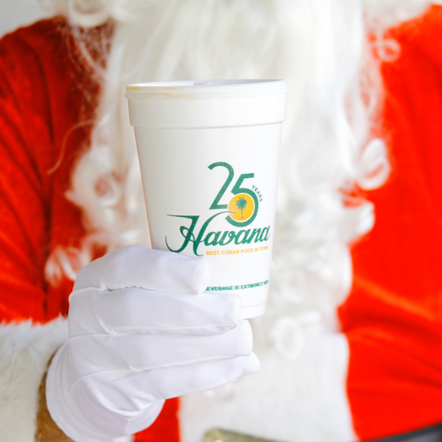 Santa is fueling up on the best Cuban coffee in town! 🎅🏼☕️✨