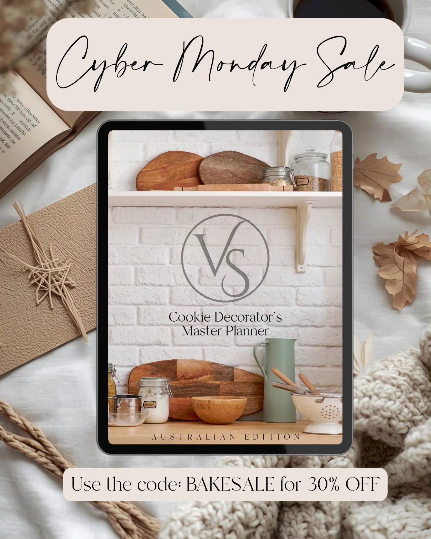 It’s here Beautiful Bakers!!!
My one and only digital sale of the year, and it's all about baking smarter, not harder.
For the next 24 hours only, you can take 30% off the Cookie Decorator’s Master Planner and all digital recipes using the code BAKESALE.
If you’ve been wanting a calmer, more organised decorating year…
If you’re ready to plan ahead instead of rushing (we’ve all been there)…
If you want a digital planner that provides up to date ideas, colour palette tools and market research...
Today’s the day!
It’s my little way of saying thank you for being here, for creating with heart, and for supporting my little dream.
Code: BAKESALE
Ends: Midnight tonight
#cookiedecorators #cookiedecoratingcommunity #cookieplanner #bakersplanner #smallbusinessaustralia #aussiebakers #cookiebusiness #decoratedcookies #bakersofinstagram #fondantcookies #cookiecutters #cookiestamps #smallbusinesslove #australianmaker #supportsmallbusinessau #bakinginspo #bakerylife #homebaker #vintagesugarcraft