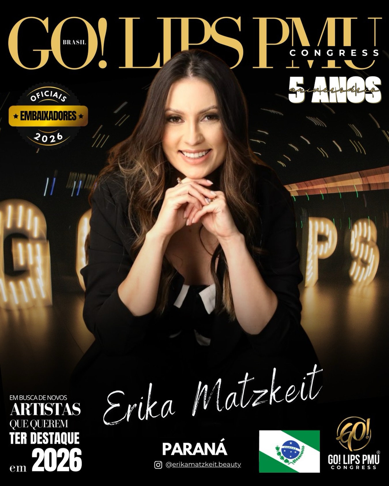 A @erikamatzkeit.beauty é nossa embaixadora e representa o Paraná e juntos evento e Erika vamos te ajudar a elevar sua carreira, pois aqui o nosso propósito é real e da pra sentir quando você vive o Go! Lips Pmu.
Está preparado pra dar um passo mais firme e sair do anonimato?
Só de fazer parte do evento, você já vai sentir grades coisas mudarem na sua vida profissional, na sua cabeça e até nas suas atitudes como empresário (a) de sucesso 😍
Chama a Erika e garante sua vaga no time de sucesso que ela está montando, ela é uma das nossas facilitadoras de acesso ao extraordinário em 2026