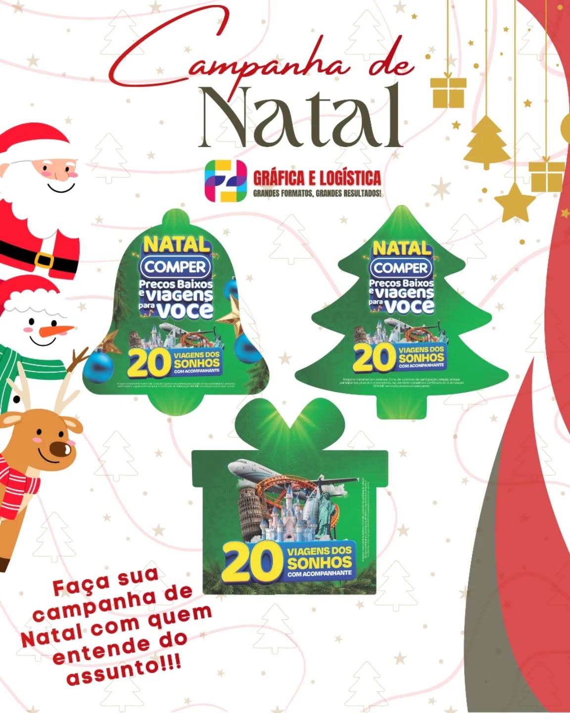 🎄✨ Sua campanha de Natal merece destaque!
Na F&F Serviços Gráficos, entregamos qualidade, agilidade e materiais que realmente chamam atenção e geram resultado.
💡 Somos a solução gráfica que o seu negócio precisa para vender mais.
👉 Faça sua campanha com quem entende do assunto!
#Natal2025 #GraficaeLogistica #CampanhaDeNatal ImpactoVisual MarketingNatalino MateriaisGráficos GrandesResultados ImpressãoProfissional Brasília