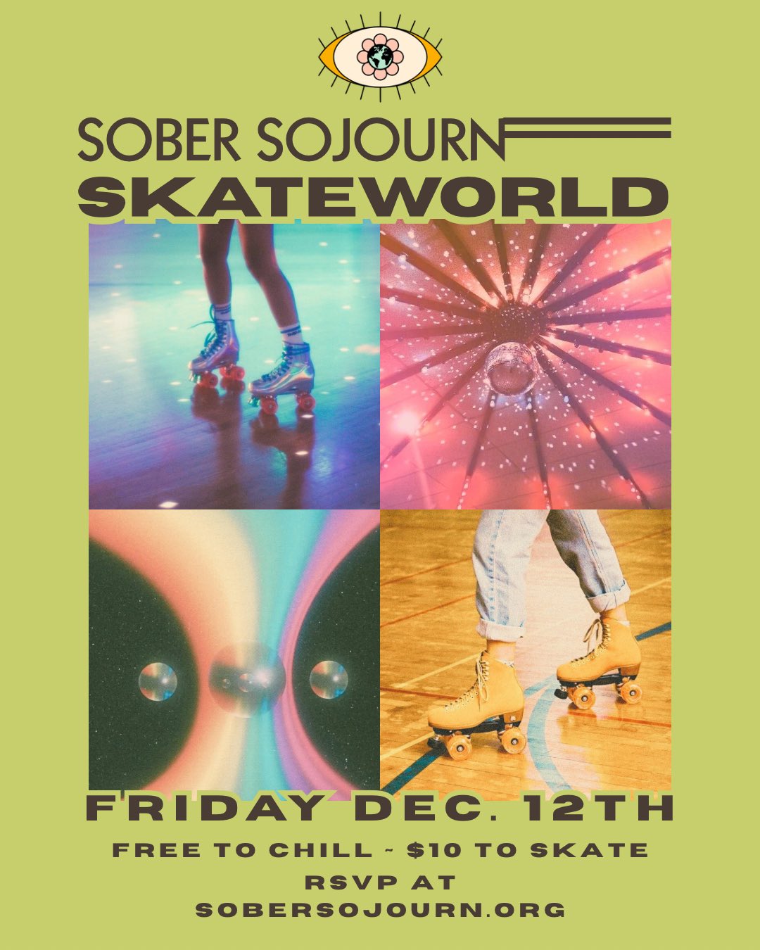 We are going to rollerskating! ✨ Friday December 12th at Skateworld in Vilas and all y’all are invited! It opens at 7pm ~ stay until they close or until you want to go home! 🛼 It’s free to come chill or $10 if you want to skate. Skateworld is CASH ONLY!
They offer ice cones, bags of chips, and soda. They allow outside food and drinks. No alcohol allowed (their rule,not ours 😎) If anyone would like to donate a pizza, please DM me 🤙
If you want to support Sober Sojourn please buy a ticket on our site ✨
sobersojourn.org or copy the direct url:
🧿 https://www.sobersojourn.org/event-details/rollerskating-at-skateworld
Any amount above $10 goes to supporting our mission!
Our mission is to bring awareness to the effects alcohol has on mental health. We are here to show people how to have alcohol free lifestyle outside of recovery spaces and that you don’t need to hit rock bottom to reevaluate your relationship with alcohol. Our events are a safe space for LGBTQ+, non-binary folks, women, and our allies. We are not affiliated with any religion or recovery groups. 🌈
This event is all ages!
#sobercurious #alcoholfree #boonenc #wncmountains