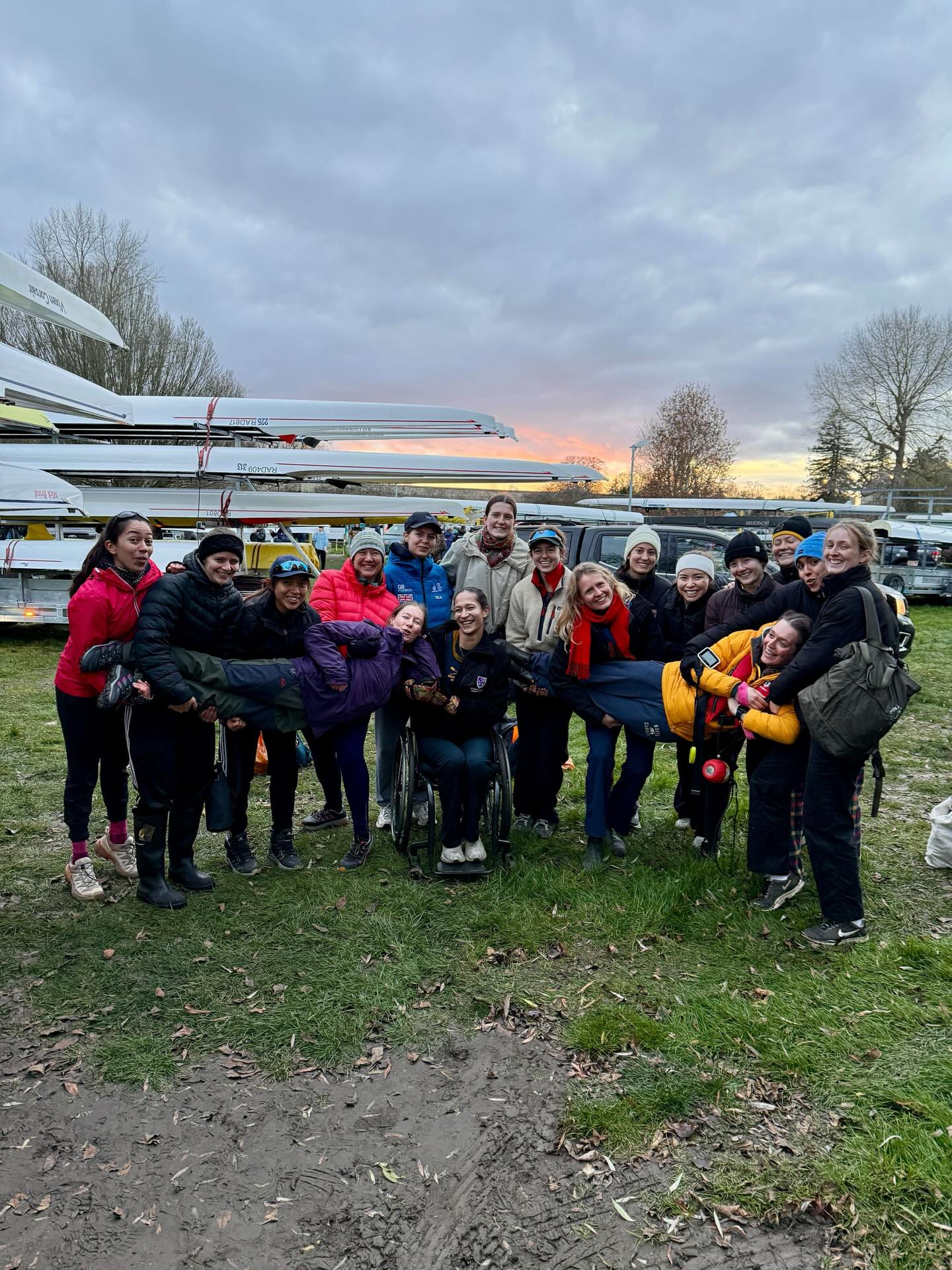 Michaelmas Regatta Recap 🚀
What a beautiful day for another head race, this time in Wallingford. Two of our Wolfson senior crews held strong over the 4.2km course, rowing powerfully and gracefully into the sunset. Yeah Wolfson! 🐺🌅
Kudos to our two racing crews:
Cox: Helen
Stroke: Leonie
7: JB
6: Isabel
5: Alix
4: Gina
3: Madison
2: Dana
Bow: Martha
Cox: Aimee
Stroke: Lara
7: Olivia
6: Clara
5: Sarah
4: Holly
3: Ava
2: Alison
Bow: Vicky