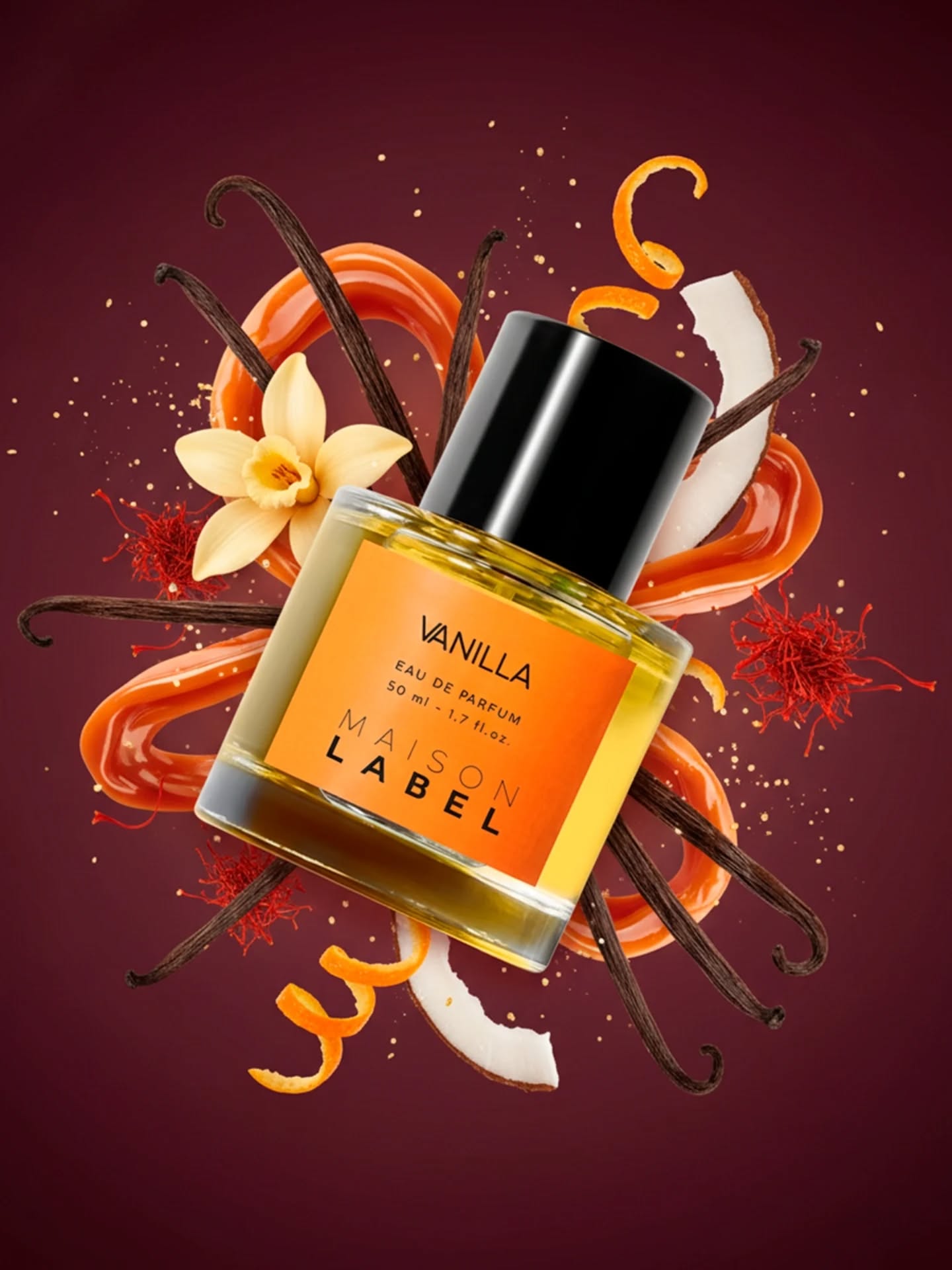 Vanilla is enveloping and irresistibly warm. A fragrance where comfort turns radiant, blurring the line between sweetness and elegance.
The opening sparkles with bitter orange, tagete, and saffron, glowing with a spicy brightness that feels vibrant and addictive.
At its heart, creamy coconut melts with warm amber and luscious caramel, creating a gourmand embrace that feels both soothing and sensual.
Beneath it all, a soft fusion of vanilla and musk lingers on the skin, leaving a golden, velvety trail that comforts as much as it captivates.
A scent for those who savor slow moments, where warmth becomes desire and softness becomes intensity.
#MaisonLabel #Vanilla #UnfoldYourEssence #BlendedSouls #FragranceForAll
#NichePerfume #Luxury #OlfactiveJourney