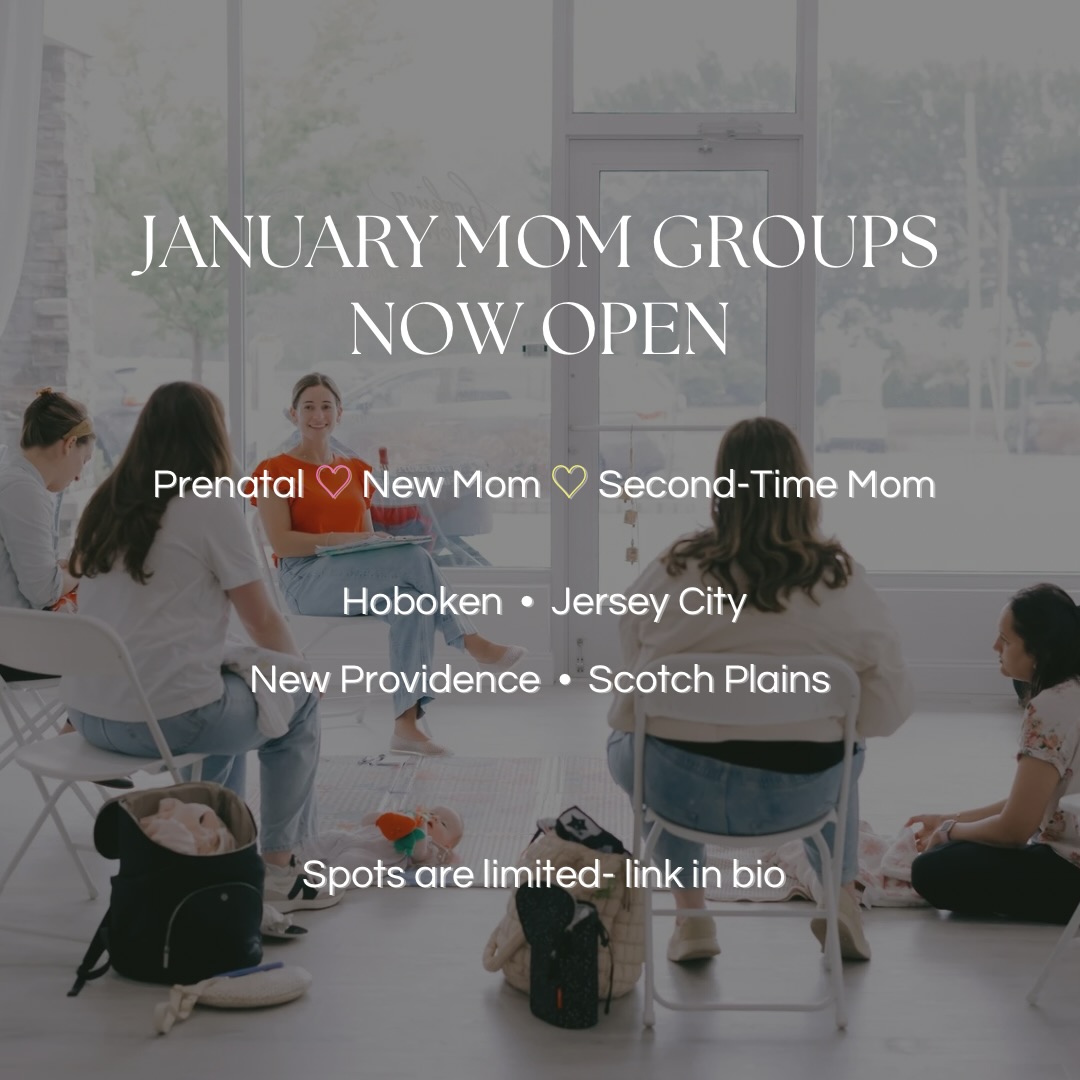 January groups are officially OPEN 🖤
If you’ve been wanting support, connection, and a place to go each week- here is your MOMent
📍Hoboken, Jersey City, New Providence & Scotch Plains
👉Prenatal • New Mom • Second-Time Mom Groups
✨Spots are limited- save your spot through the link in bio