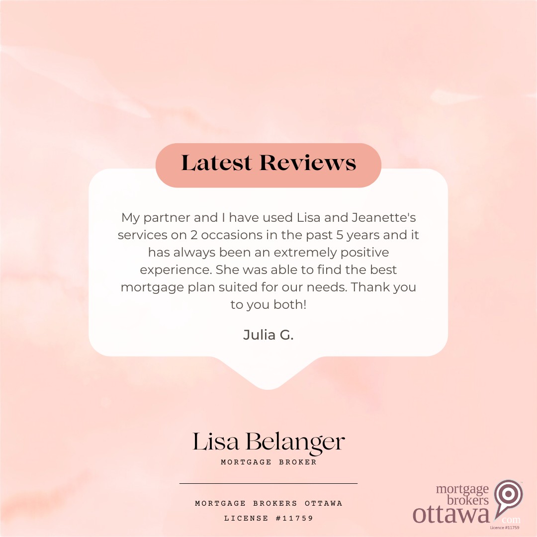 Thanks for the kind words, Julia! Glad I could assist with your mortgage.
Interested in finding out ways to save? Visit our website to get started.
#mortgagebroker #mortgages #ottawa