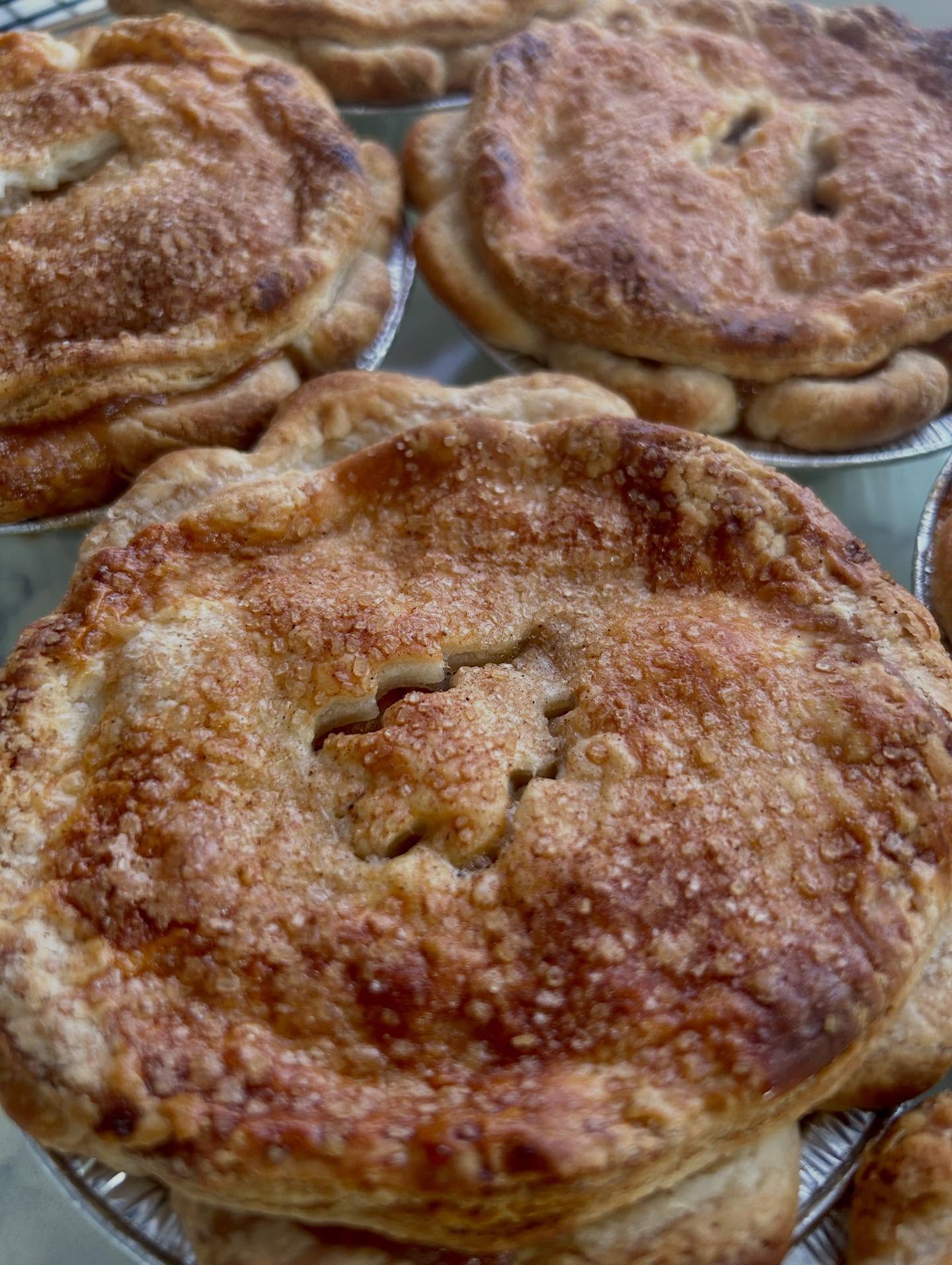 Update: sold out, thank you!
We are set up today @germanvillagemakersmarket for Village Lights! 3-8pm at the corner of City Park & Thurman. I made some festive pies including mince pie: @branstoolorchards apples, organic dried fruit, homemade candied orange peel, @burlapandbarrel spices are slow cooked, then I add some @watersheddistillery apple brandy & bourbon. Tastes like Christmas! Hope to see you out & about 🥧💕
