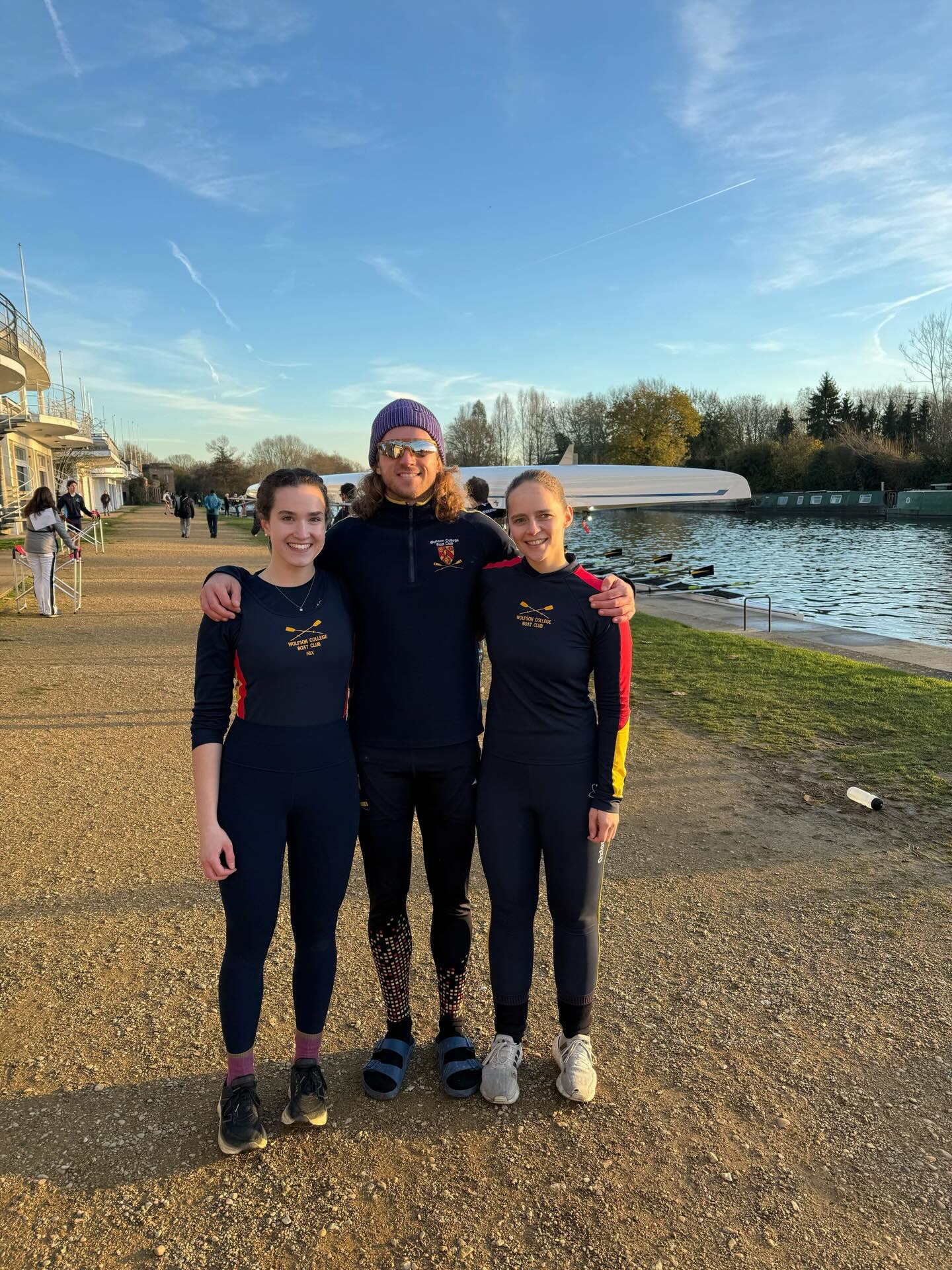 Michaelmas Regatta Recap 🚀
At the Lion & Chough Regatta on November 21st - hosted by Balliol on the Isis - the Wolfpack struck once again. Wolfson took home wins in W1x and Mx2- (teaming up with @lincolncollegeboatclub/ @lindseyingrey for the mixed pair).
Kudos to our winners:
W1x: Lara
Mx2-: Mads and Lindsey