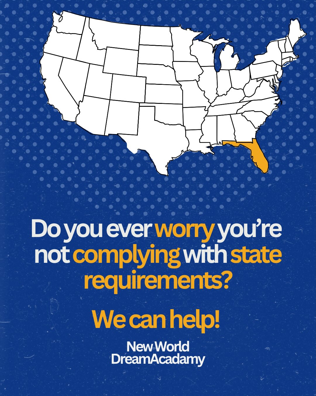 Homeschooling in the US—especially in Florida—can feel overwhelming when it comes to state requirements. You’re not alone.
At New World Dream Academy, we help families stay fully compliant while giving their children a high-quality education at home.
👉 We provide everything you need: curriculum, evaluations, state-required documentation, transcripts, and an accredited U.S. high school diploma.
Comment the word “Florida” and we’ll send you the link to schedule a meeting with us
🇪🇸 Hacer homeschooling en Estados Unidos, especialmente en Florida, puede ser confuso cuando se trata de cumplir los requisitos del estado. No estás solo(a).
En New World Dream Academy, ayudamos a las familias a cumplir con todo mientras ofrecen educación de calidad desde casa.
👉 Te damos todo lo necesario: currículo, evaluaciones, requisitos oficiales del estado, transcripts y diploma de high school acreditado.
Escribe la palabra “Florida” y te enviaremos el link para agendar una reunión con nosotros.
#HomeschoolFlorida #HomeschoolUSA #NewWorldDreamAcademy