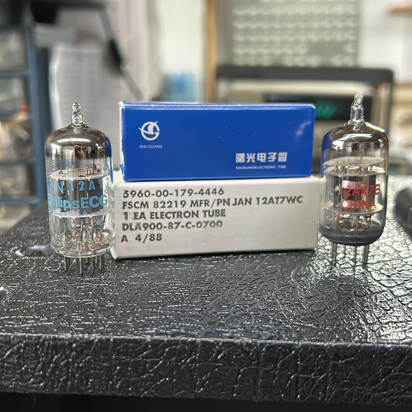 Judge Amps favorite affordable tubes part 1.
NOS Philips ECG JAN 12AT7WC (test for leakage!)
Shuguang 12AX7B (test for noise!)