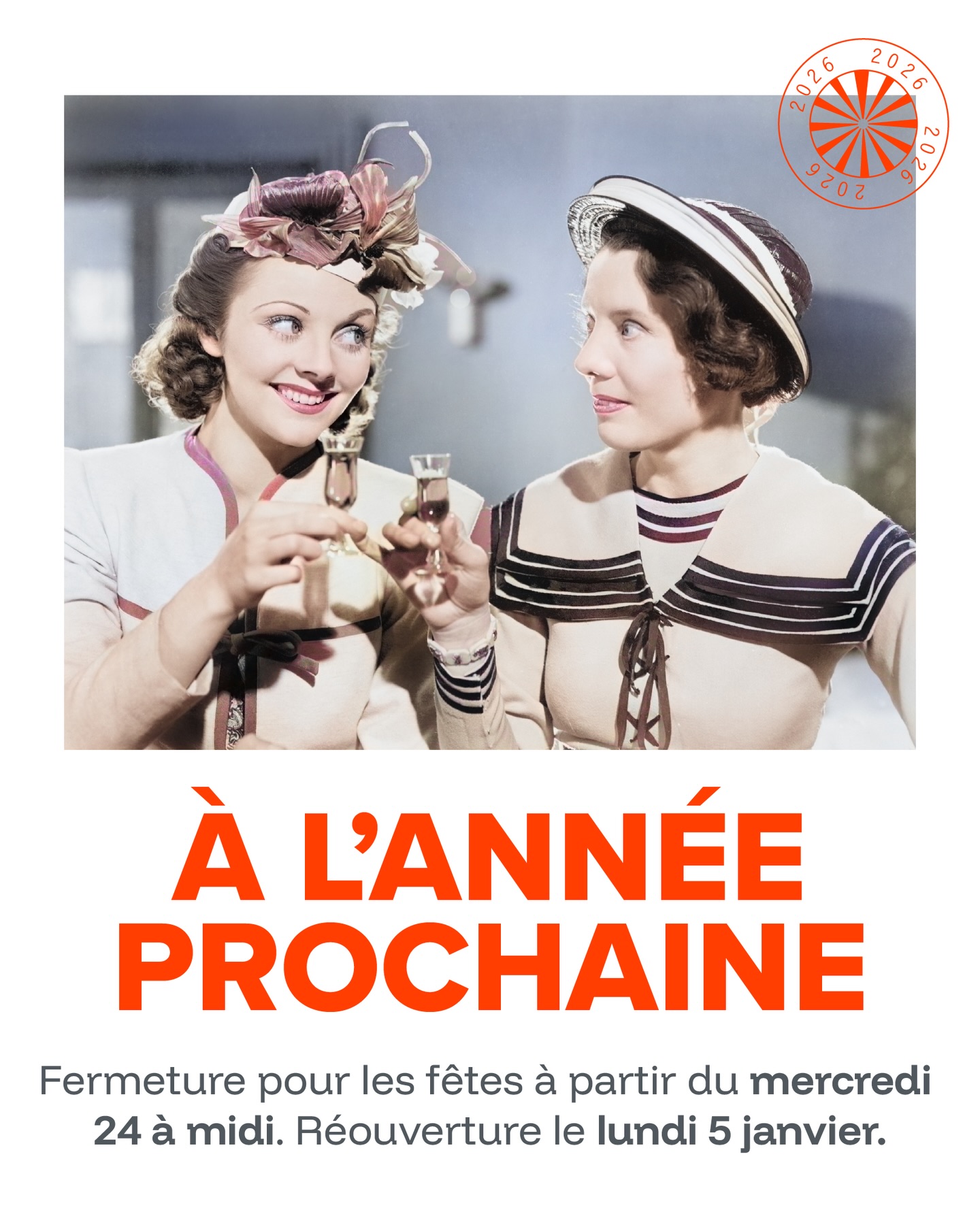 On se retrouve en 2026, plein de bonnes résolutions 🥂🎄