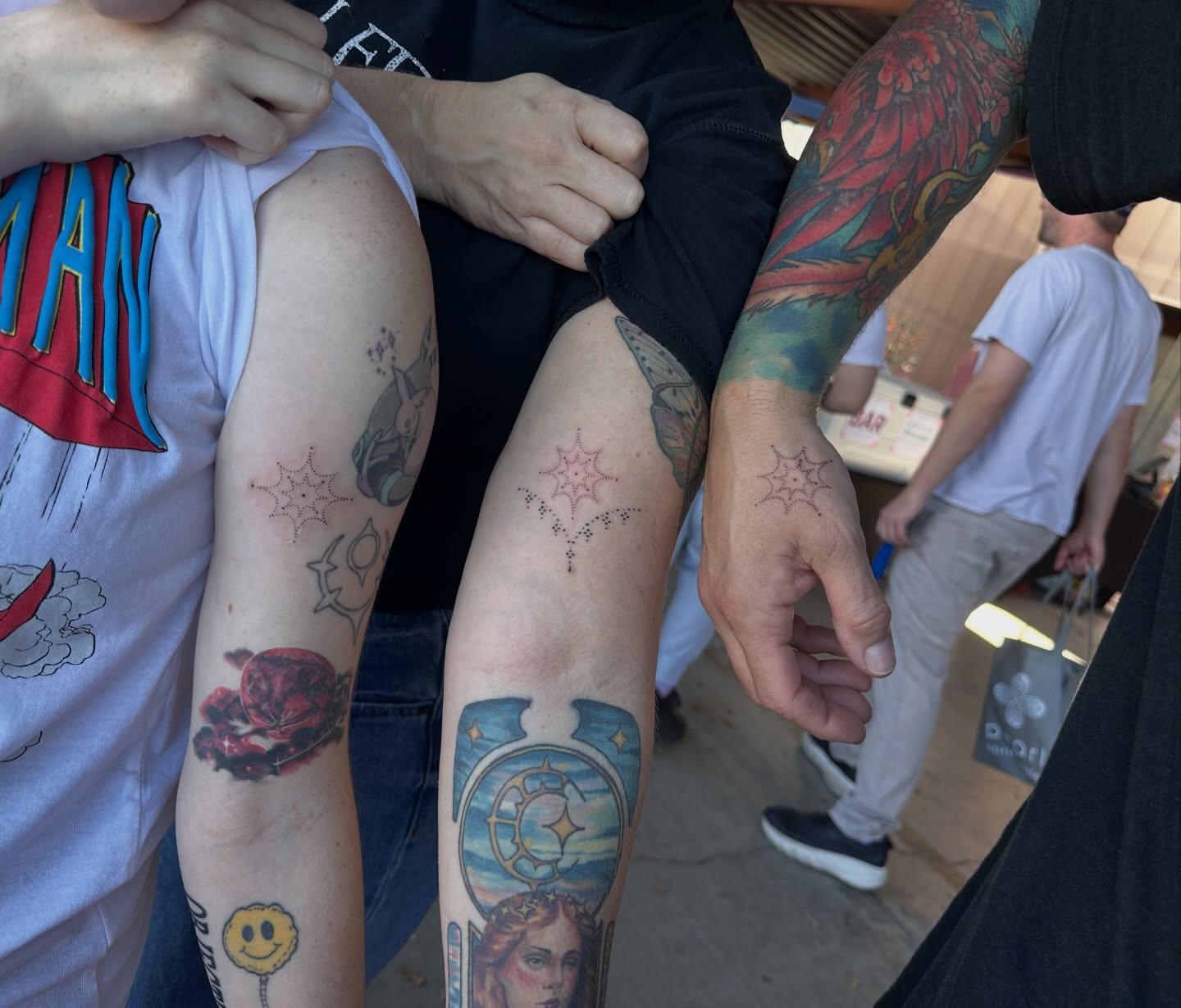 Some sweet pieces and moments from the last couple of months π The @bigfeelingstattoo Grand Opening Flash Day is this weekend on Saturday! Canβt wait to see yall there. Come see us and get some cute tattoos and hang out in the sweet little space we have created β¨ #austintattoo #austintattooshop #austintattooartist #flashday