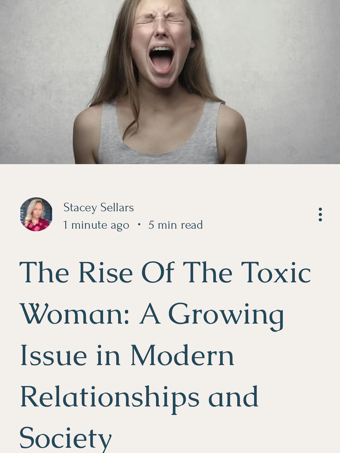 ⭐️ Here’s an excerpt from my latest article:
Firstly, let me start off by saying I’m fortunate enough to know so many amazing women who are loving, kind, and have a healthy and fair mindset. However, I can’t help but notice the rise of toxic women over the last 10–15 years in modern society…
The Pendulum Swing Between Feminism and Misandry:
I think in the push to stamp out the unfairness towards women that was so prevalent in yesteryear, the pendulum has now swung too far the other way with men now being the downtrodden in the overall collective sense. That’s not to say that there aren’t still a portion of misogynist men who mistreat women, because there absolutely is. But, from what I can see there has been a significant increase in misandrist women who are on a complete mission to dominate, control and destroy any man that dares to breathe within their vicinity – even more so if the man is courageous enough to say no to them.
Social Engineering, Masculine Energy, and Power Dynamics:
From a larger lens, I would say this increase in toxic women – with an agenda to emasculate men – has been carefully orchestrated behind the scenes by the elite hierarchy. After all, if men were in their healthy masculine energy then scams like Covid would never have occurred. Can you imagine the men from our grandfather’s era allowing such an obscene dictatorship to stranglehold the entire world?
From a spiritual lens, what I can see is that women have been pushed too far into their masculine energy, and in turn, men have been pushed too far into their feminine energy. Now, of course, I’m not saying that this has happened to every human on the planet – there’s always exceptions to the rule. I’m just saying in a general sense this is a theme I’ve observed in modern relationships...
⭐️ To read the full article —
On Insta: follow the link in bio and click ‘latest article’.
On Facebook: click the link below👇
https://www.staceysellarscoaching.com/blog
#toxicwoman #misandry #mensmentalhealth #dv #toxicrelationships #genderequalityforall #emotionalabuse #familycourtcrisis #truthmatters #feminineenergy #masculineenergy