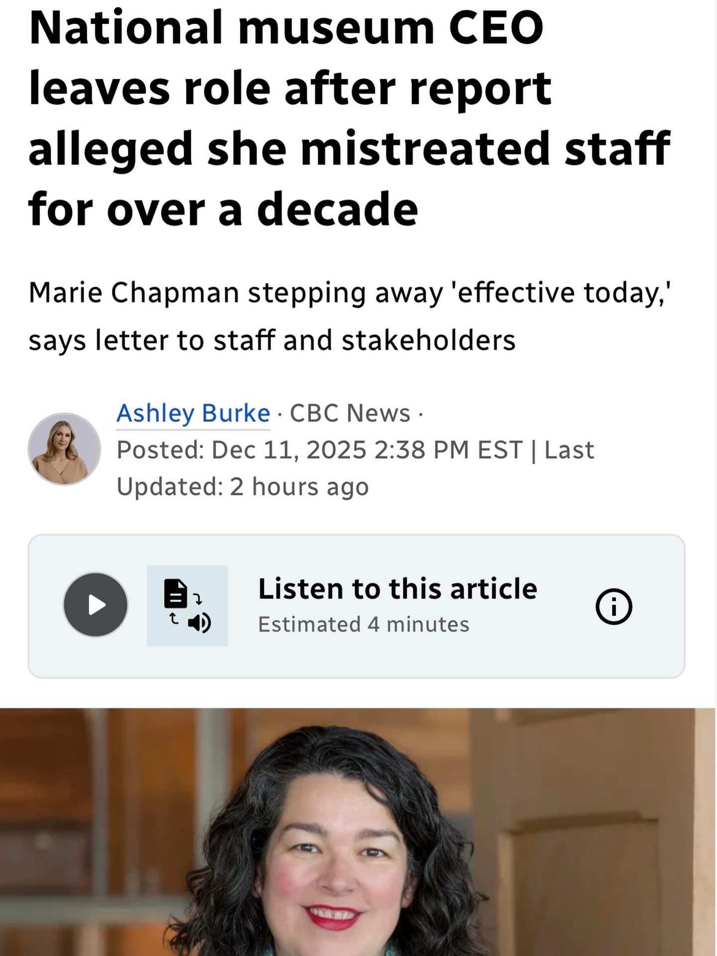 There’s so much about this situation that’s disturbing — and it goes far beyond one person’s behaviour. When someone in power abuses that power, it’s horrific. But when a major cultural institution ignores those harms for decades, that’s systemic oppression at work.
The people who spoke up deserved to be heard, supported, and protected. They weren’t. And that’s the real issue.
The arts + culture sector needs structural change.
✨ We need people of colour in leadership — not just represented, but empowered.
✨ We need accountability systems that actually work.
✨ We need limits on leadership tenure to prevent entrenched power.
If our cultural institutions are supposed to reflect Canadian heritage and democracy, then they must also confront the oppressive structures they uphold.
This is a reminder: real change means shifting power, not just making statements.
#antioppression #decolonize #decolonizeinstitutions #artsequity #equityinaction