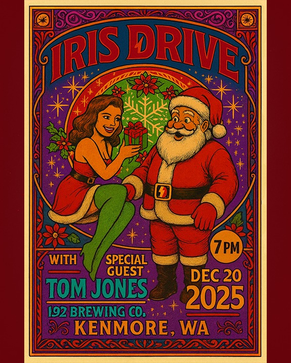 Mark your calendars - December 20th, 2025!
We’re back at 192 Brewing Co. for a winter show you definitely don’t want to miss. And yes…we’re bringing a very special guest with us.
Shhhhhh…you know him.
See you there for good beer, good music, and a little holiday magic.
#IrisDrive #192BrewingCo #LiveMusic #SpecialGuest #WinterShows