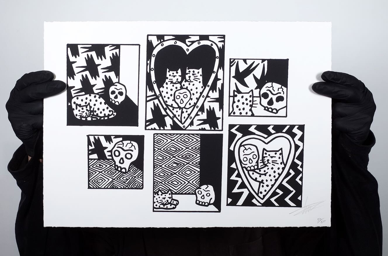 Mortality by Laurie Vincent.
FREE SHIPPING
This one-colour screen print is on a heavy 310gsm Somerset paper and comes signed and numbered by the artist.
Our website has been restocked with wonderful new work by Laurie for the season, check out this new print and other fresh pieces on our site.
@whistleblowergallery @thelaurievincent
#laurievincent #art #mortality