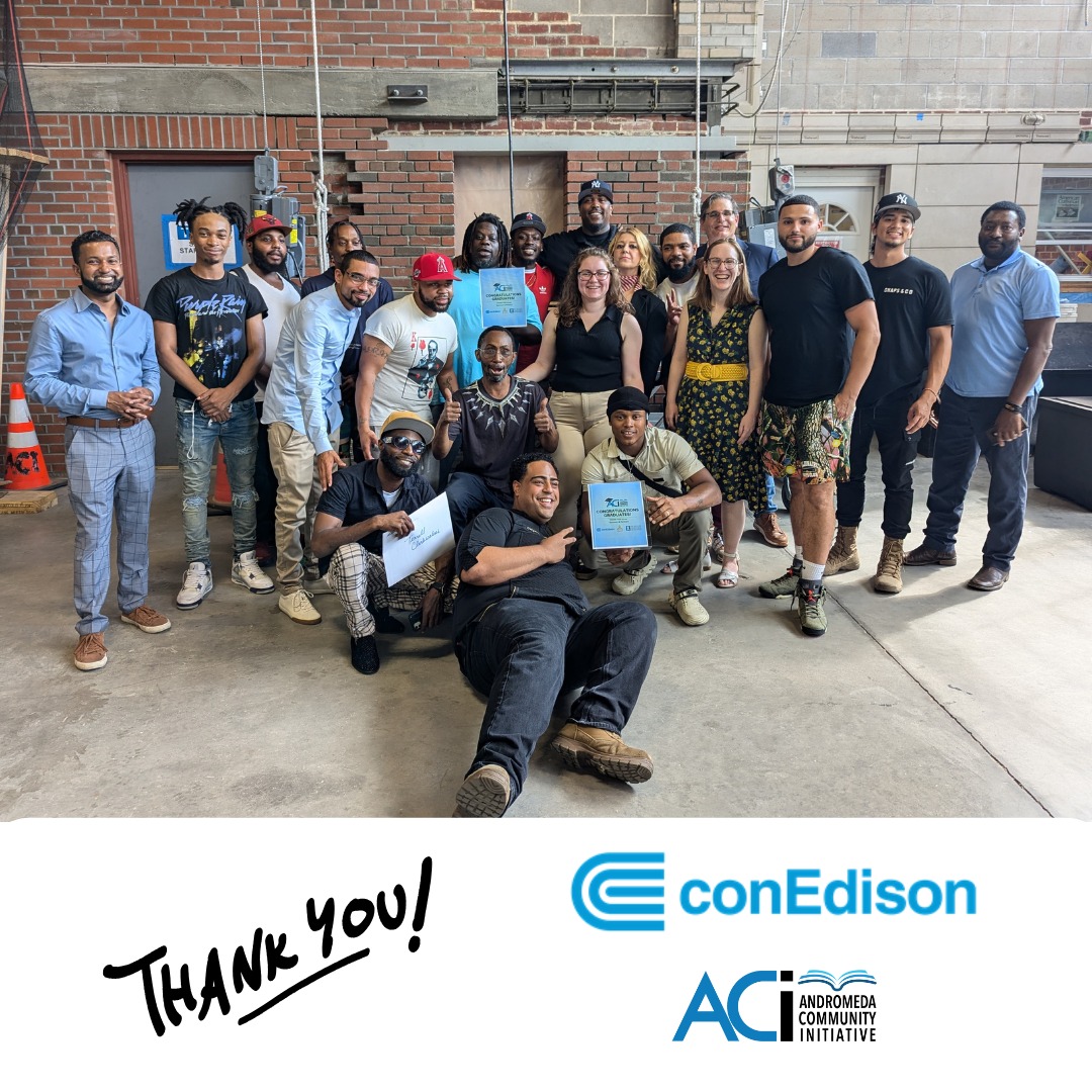 Sharing big news!
This fall, ACI received a 2025 Con Edison Community Resilience Grant in support of our Clean Construction & Energy Efficiency Training Program.
This investment expands access to industry-recognized training and certifications, preparing New Yorkers for careers in the growing green economy.
With @conedison support, ACI is helping participants build skills that lead to good-paying jobs, reduce energy burdens in our communities, and strengthen New York’s clean energy workforce.
Thank you, @conedison, for investing in workforce development that advances economic mobility across NYC.
.
.
.
#ConEdison #CleanEnergyJobs #WorkforceDevelopment #EnergyEfficiency #CommunityImpact #EconomicMobility #CleanConstruction