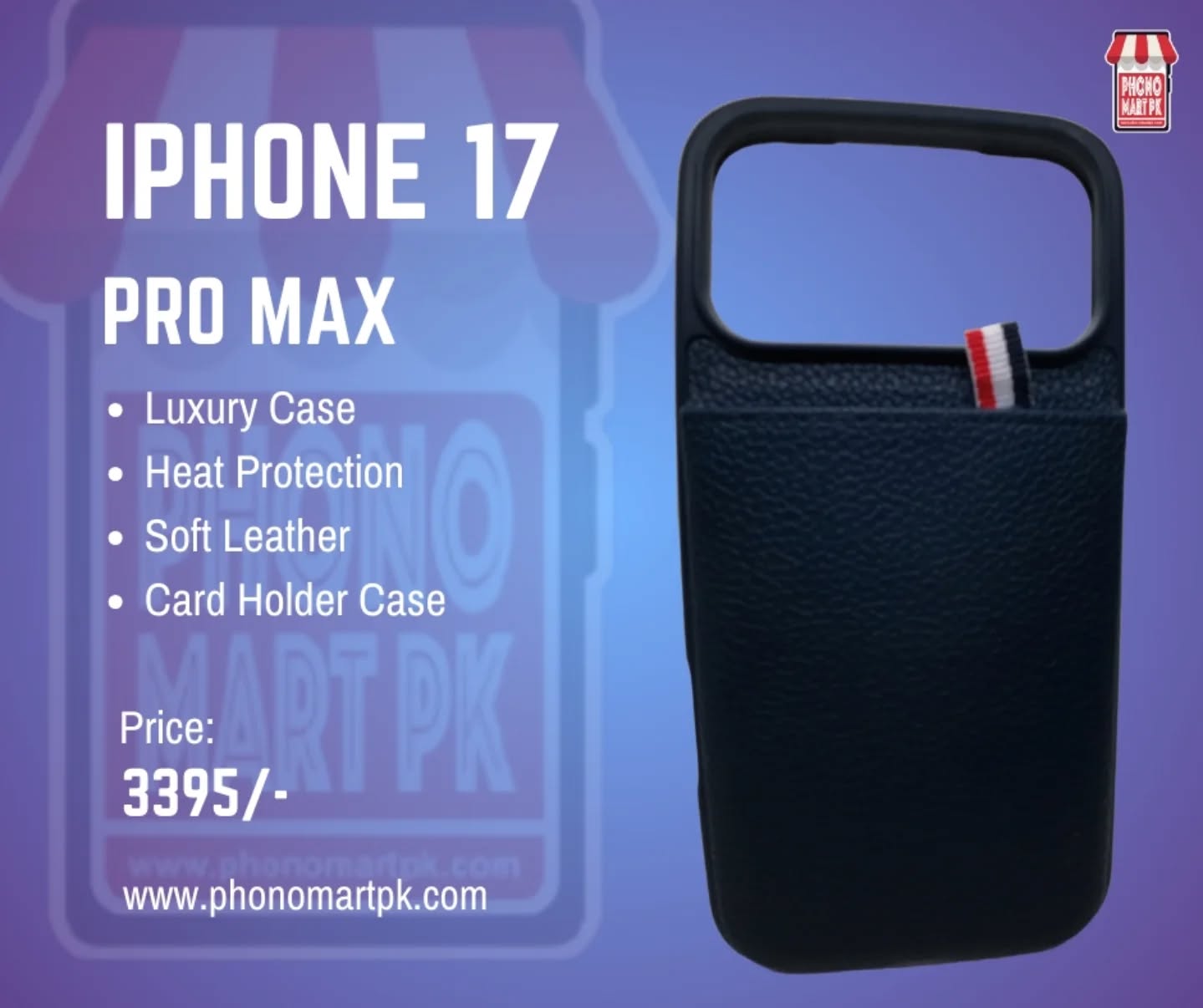 Iphone 17 Pro Max Premium J-Case Cardholder Case With Back Leather.
Click here below to Order This Now
https://www.phonomartpk.com/product-page/iphone-17-pro-max-premium-j-case-cardholder-case-with-back-leather
#jcase #iphone17promax #mobilecase