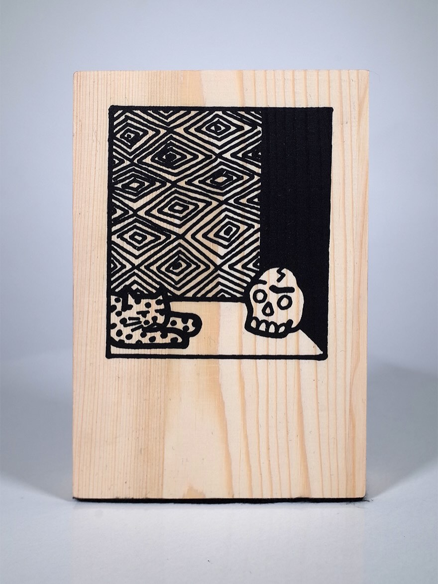 Echo by Laurie Vincent
A two-colour screen print on a chunky block of natural timber, featuring a unique image on each side it comes signed by the artist.
Discover this piece and other works by @thelaurievincent at @whistleblowergallery.
#laurievincent #art
-
Photo by @robynkeentattoo
With thanks.
-