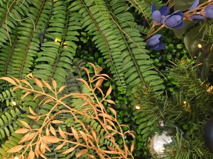 In de kerst sfeer 🌲🌟🥰 #greenwall #greenwalldesign #kerstdecoratie #WeJoyFlowers