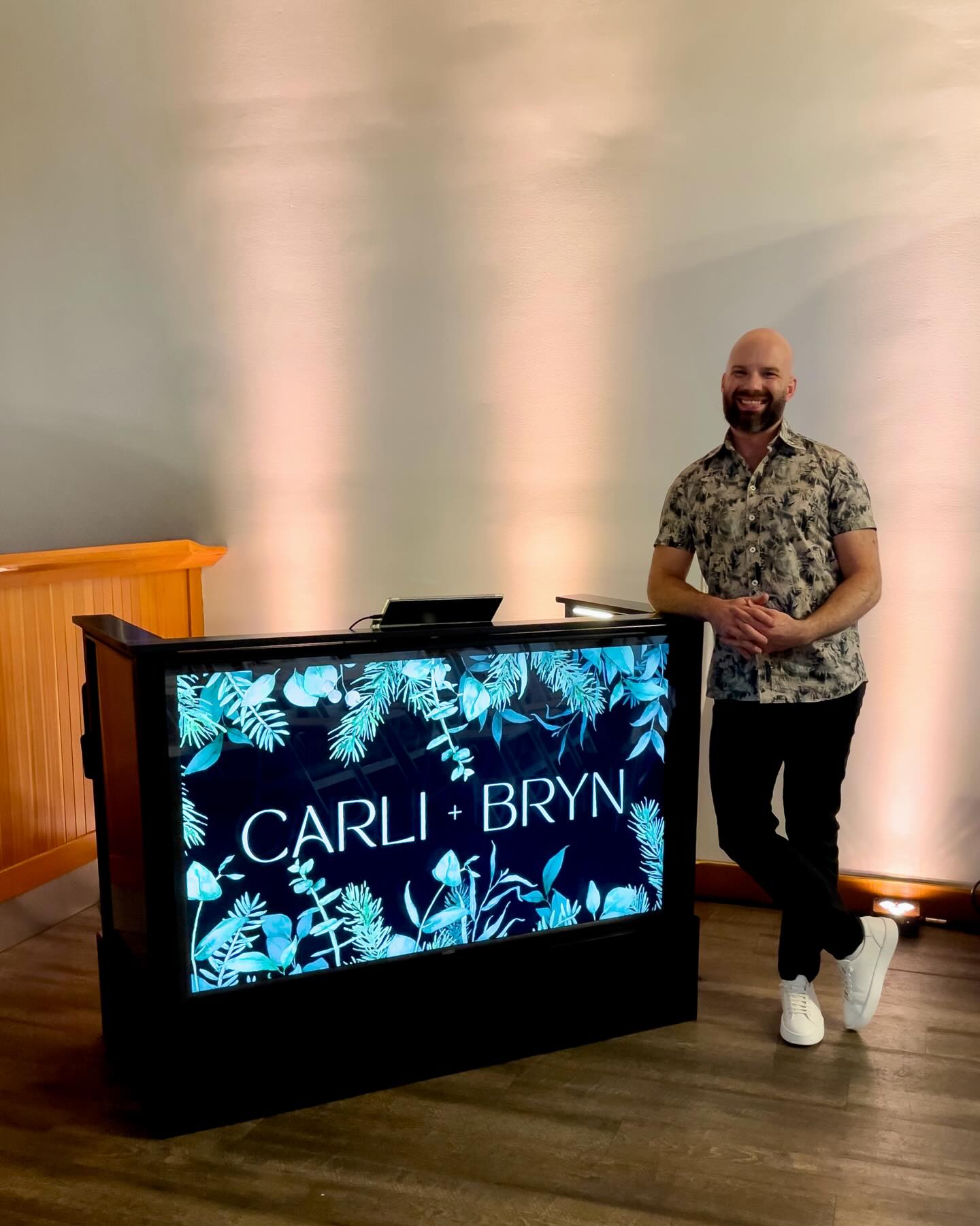 Here’s a beautiful fall wedding from this past October at @churchandstatewines, in Central Saanich. I provided ceremony audio support; DJ services for cocktail hour, dinner, and dancing; uplighting around the venue to highlight the natural architecture; and a custom-designed monogram for my DJ booth. 🎧
Normally the ceremony would happen out in the vineyard; however, it was a pretty rainy day so a last-minute decision was made to have it indoors. No matter, though, the view was just as stunning. 🍂
Following the ceremony, the chairs were quickly removed and guests enjoyed cocktail hour, dinner, speeches, and dancing to the bride & groom’s super eclectic song requests. This wedding easily fits into my Top 3 of 2025 for how much fun I had! 🎉
Venue: @churchandstatewines
DJ, Sound, Lighting: @djchrispoynter
Photography: @hayleyzumkellerphotography
Catering: @truffles_catering