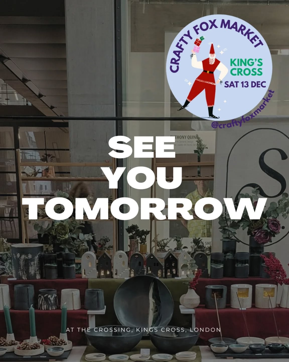 I'm all packed and ready for tomorrow's @craftyfoxmarket. You're in for a treat. Over a 100 sellers and the standard is high!