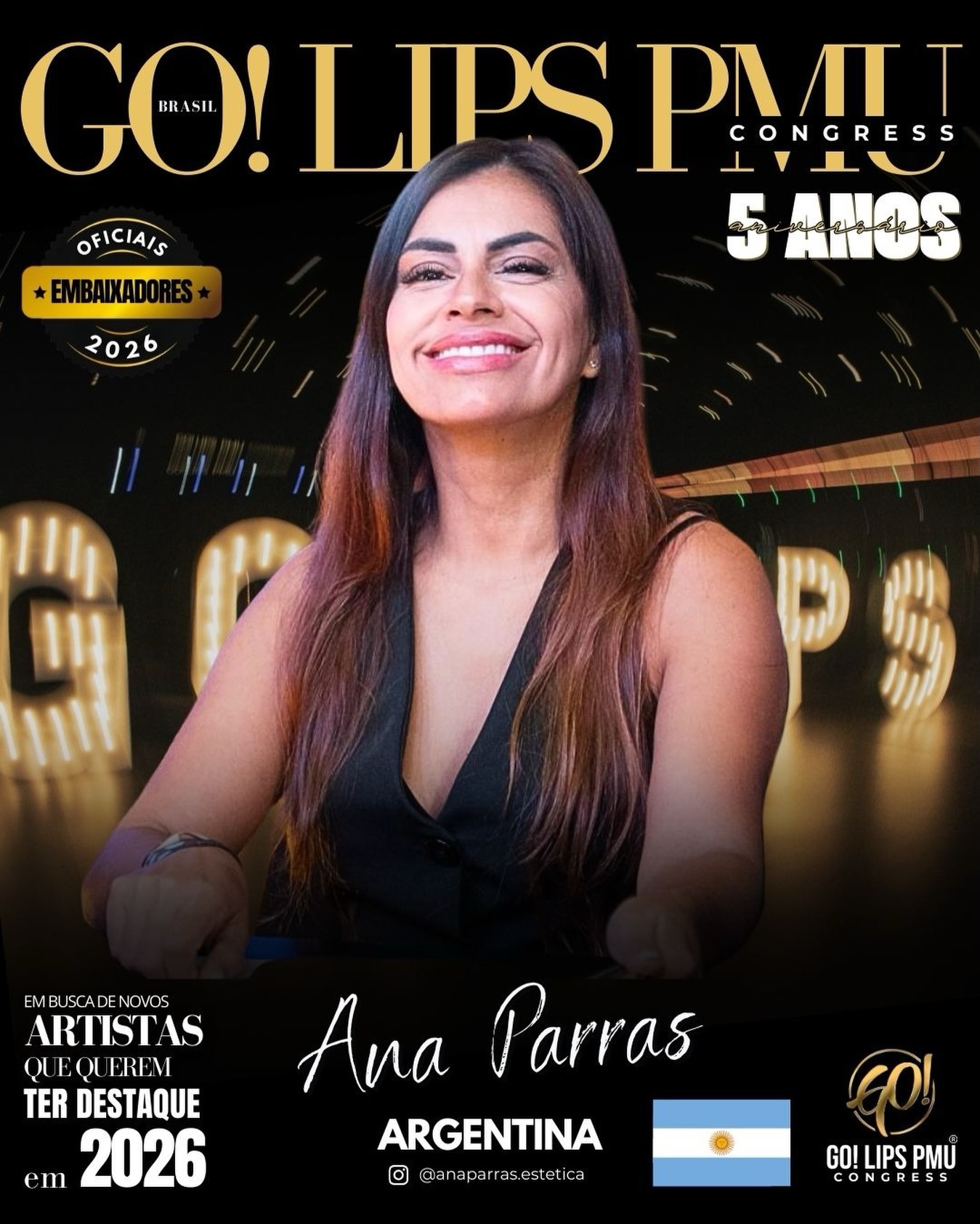 A @anaparras.estetica é nossa embaixadora representante da ARGENTINA e juntos evento e Ana vamos te ajudar a alavancar sua carreira, pois aqui o nosso propósito é real e da pra sentir quando você vive o Go! Lips Pmu.
Está preparado pra dar um passo mais firme na sair do anonimato?
Só de fazer parte do evento, você já vá sentir grades coisas mudarem na sua vida profissional, na sua cabeça e até nas suas atitudes como empresário (a) de sucesso 😍
Ana é uma das nossas facilitadoras de acesso ao maior e mais desejado congresso PMU da América Latina.
Você não pode ficar de fora 🫡