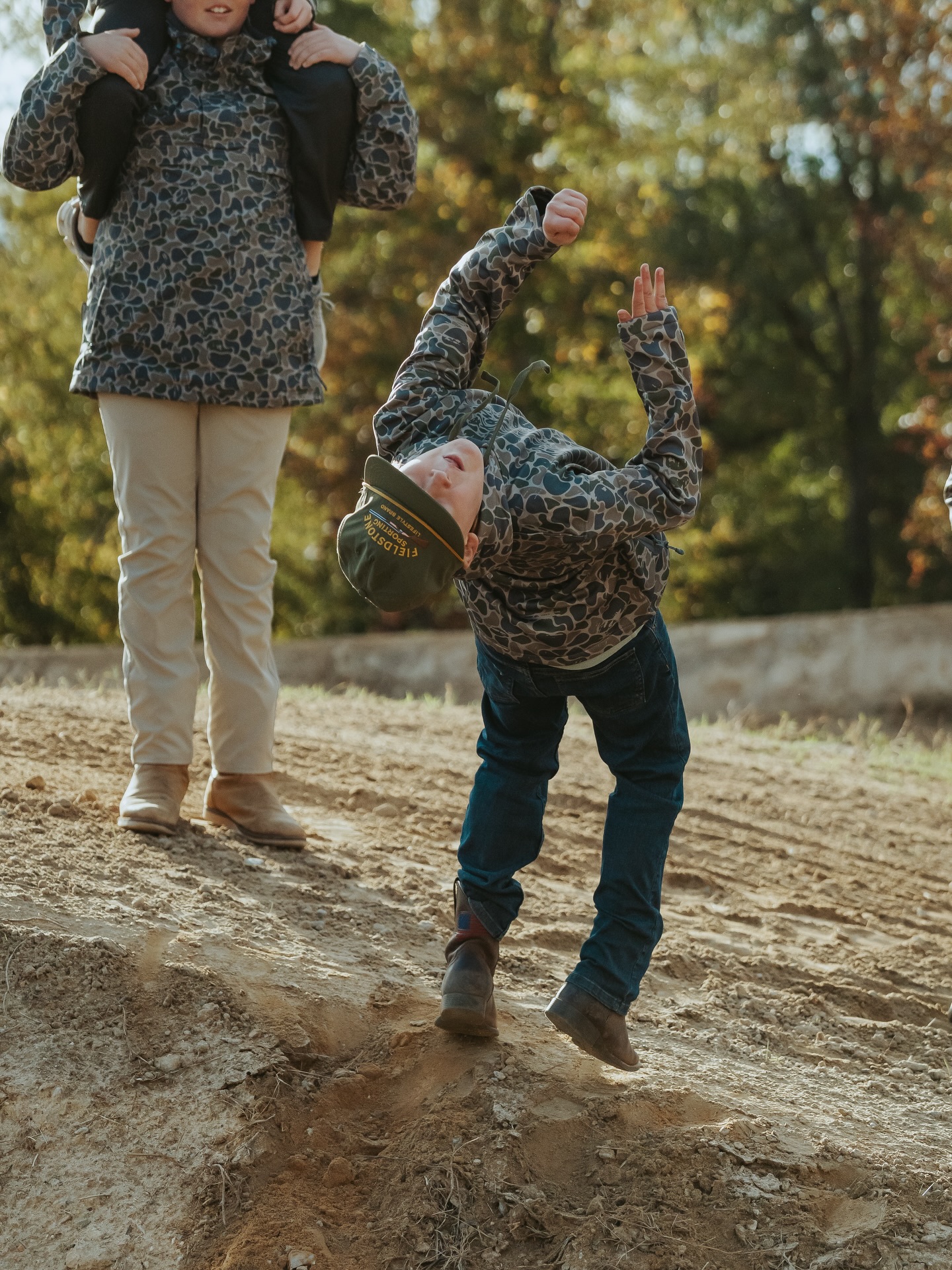 Little man, big air. The Backwoods Camo Script Hoodie keeping him warm while he sticks the landing. 💯
Get one before it’s gone! Link in bio!
#Backflip #FieldstoneScriptHoodie #daredevil