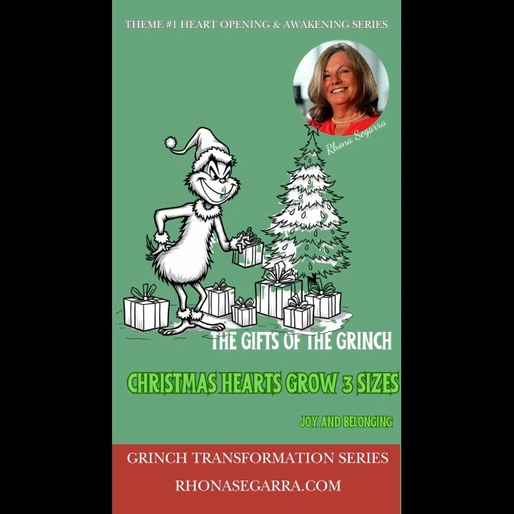 Heart Opening & Awakening — The Grinch Transformation Series
Sometimes the smallest shifts soften the hardest places.
Watch the full series and download the free companion playbook on YouTube.
Link in bio.
#HeartConnections
#EmotionalAwakening
#RelationshipWisdom
#SpiritualLiving
#InnerWork
#Reflection
#RhonaSegarra