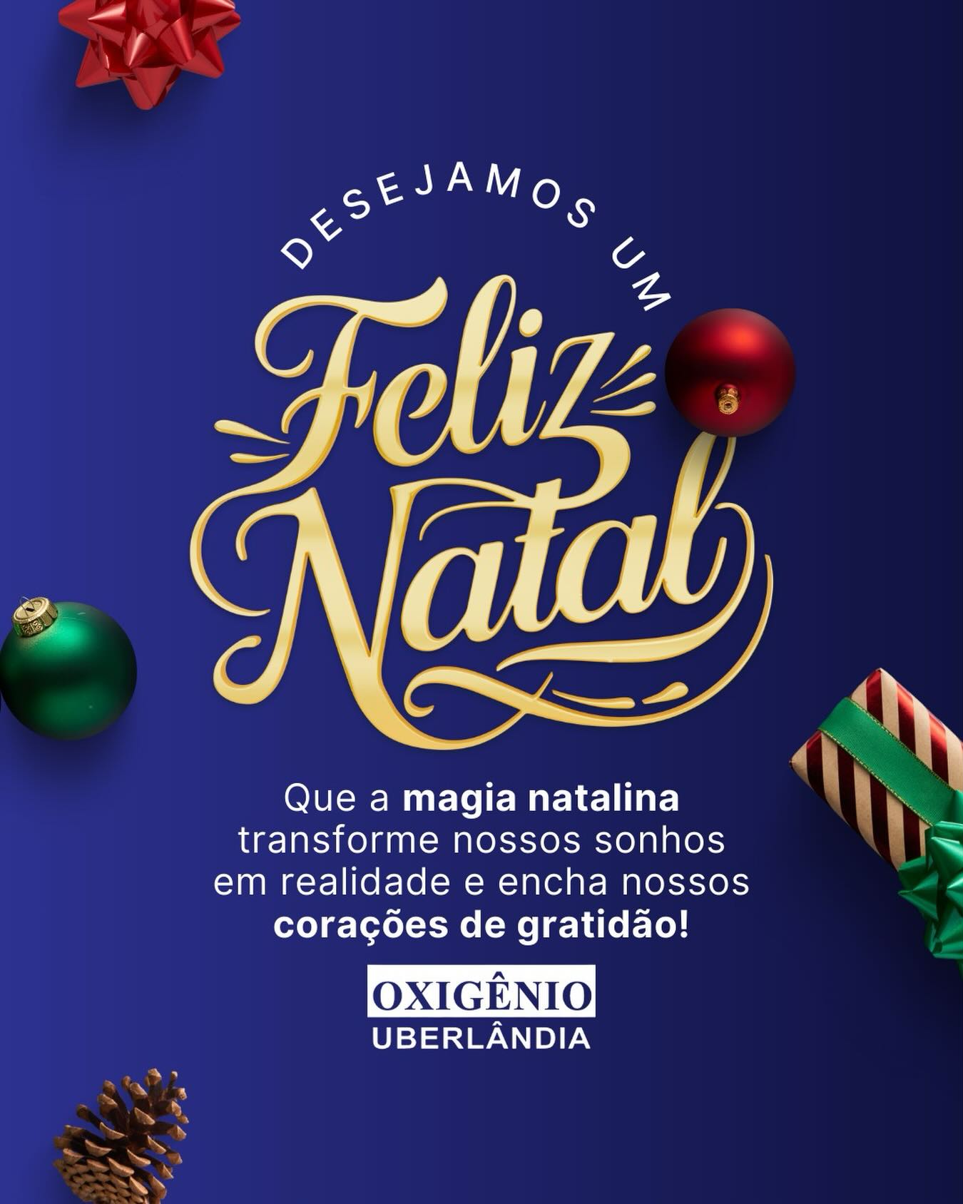 Desejamos a todos um feliz Natal!