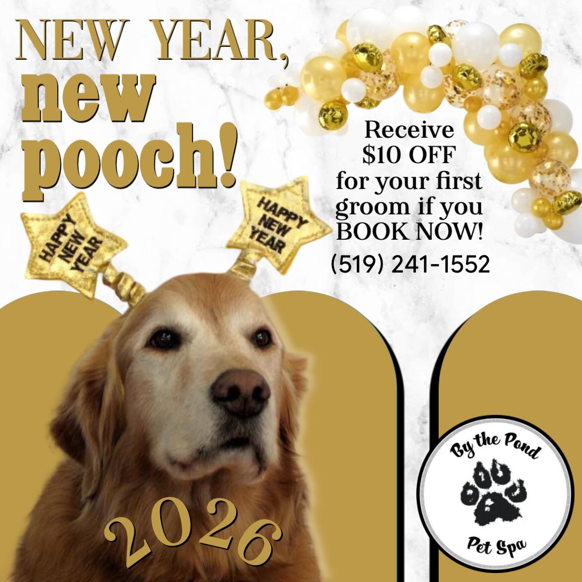 2026 is just around the corner—book your pup in for their first groom and receive $10 off!
Text or call us now to book 🎉 (519) 241-1552
#bythepondpetspa #doggroomers #doggroomerlife #doggroomersofig #smallbusinessowners #supportsmallbusiness #dogsofinstagram #northdumfriesontario #parisontario #womeninbusiness #dogsofinstagram #aplacetolovedogs #fortheloveofdogs #doggroomingofinstagram #paw #doggo #dogsofinstagramworld
