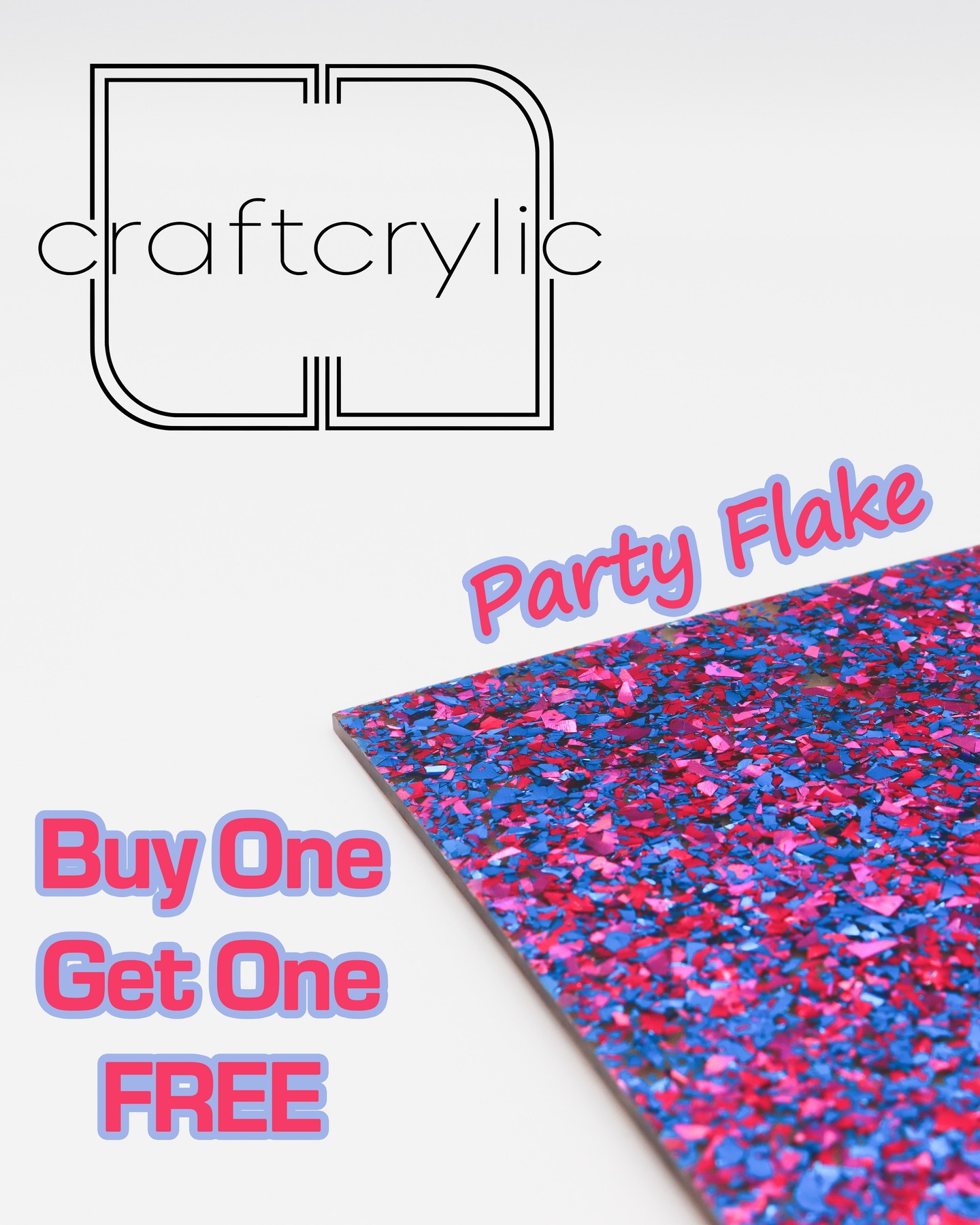 Why we love Party Flake:
✔ Clean cuts
✔ Consistent quality
✔ Easy to work with
And right now—it’s Buy One, Get One FREE.
Even better, ALL ACRYLIC is Buy One, Get One FREE!
Perfect time to restock.
#artsy
#makersgonnamake
#creatives
#maker #craft #diy #shopsmall