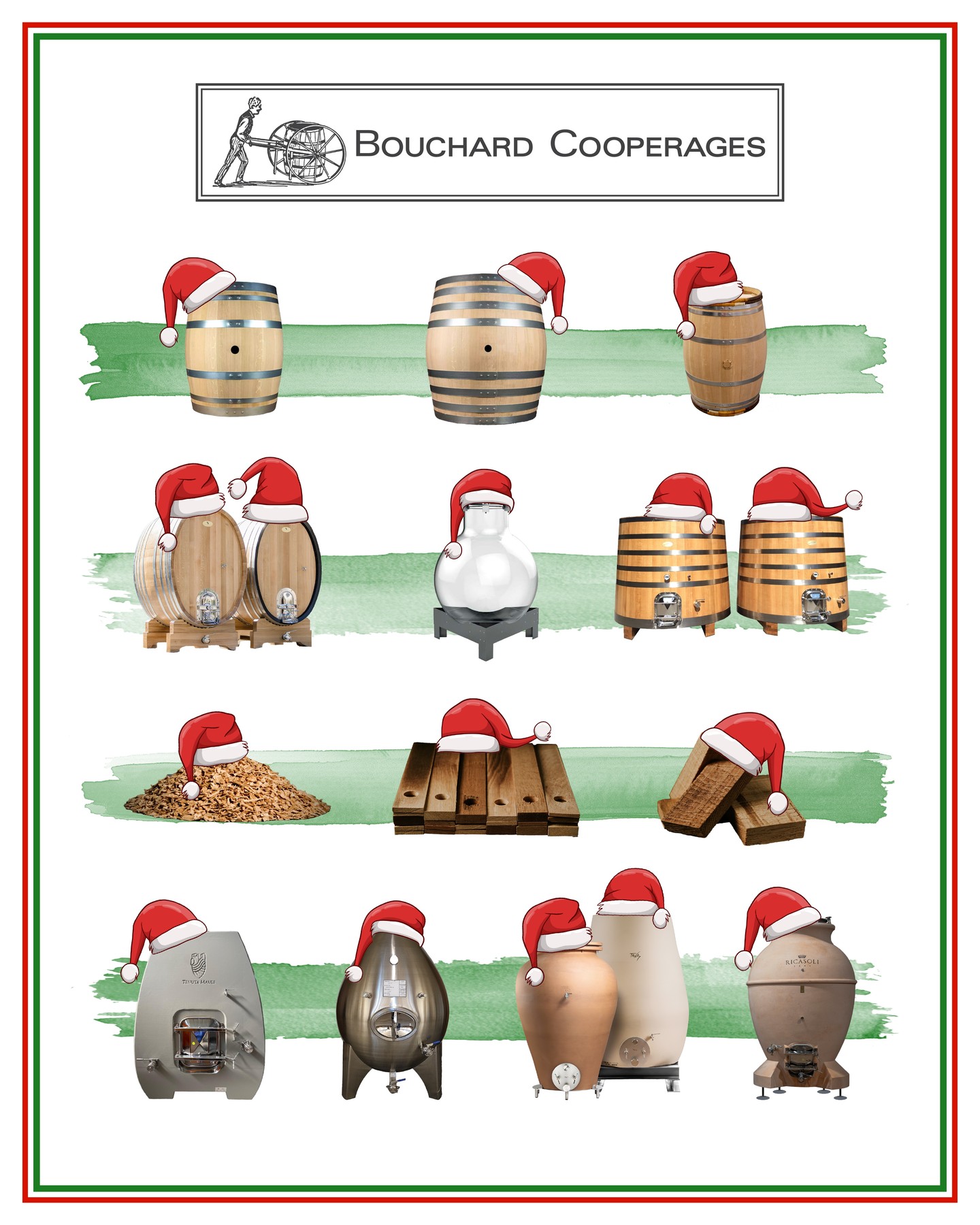 From our Team and Family of Vessels to you, Happy Holidays & Joyeuses Fêtes! #bouchardcooperages #tonnelleriedamy #tonnelleriebillon #tonnelleriemaury #fassbindereischneckenleitner #mastercoopersusa #europeancoopershungary #canadell #egginox #wineglobe #tavaceramics #drunkturtle #clcvasche