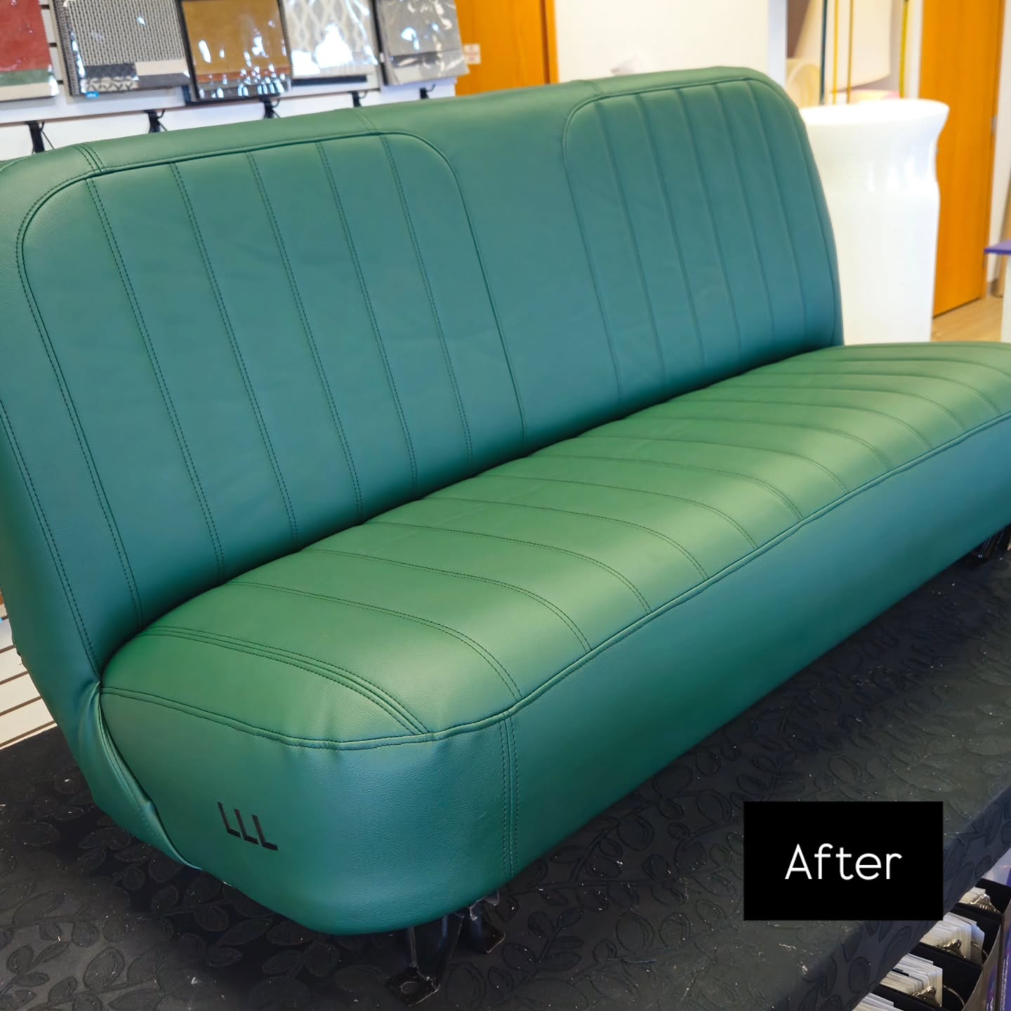 Before ➡️ After on this classic truck bench seat.
The owner wanted an ultra-firm ride, so this wasn’t a standard reupholstery job.
Here’s what went into it:
• Springs reinforced for extra support
• All original foam removed and replaced with high-density firm foam
• No off-the-shelf “ultra-firm” option exists for this seat — so we built our own foam structure from scratch
• ½” sew foam laminated to the fabric to give the channel stitching extra definition and a clean, tailored look
The result? A seat that looks period-correct, feels solid, and is built to last — inside and out.
This is what reupholstery looks like when comfort, durability, and craftsmanship all matter.
📍 Elegance Upholstery
#BeforeAndAfter #TruckUpholstery #CustomUpholstery #BenchSeat #AutomotiveUpholstery BuiltNotBought UpholsteryDetails EleganceUpholstery