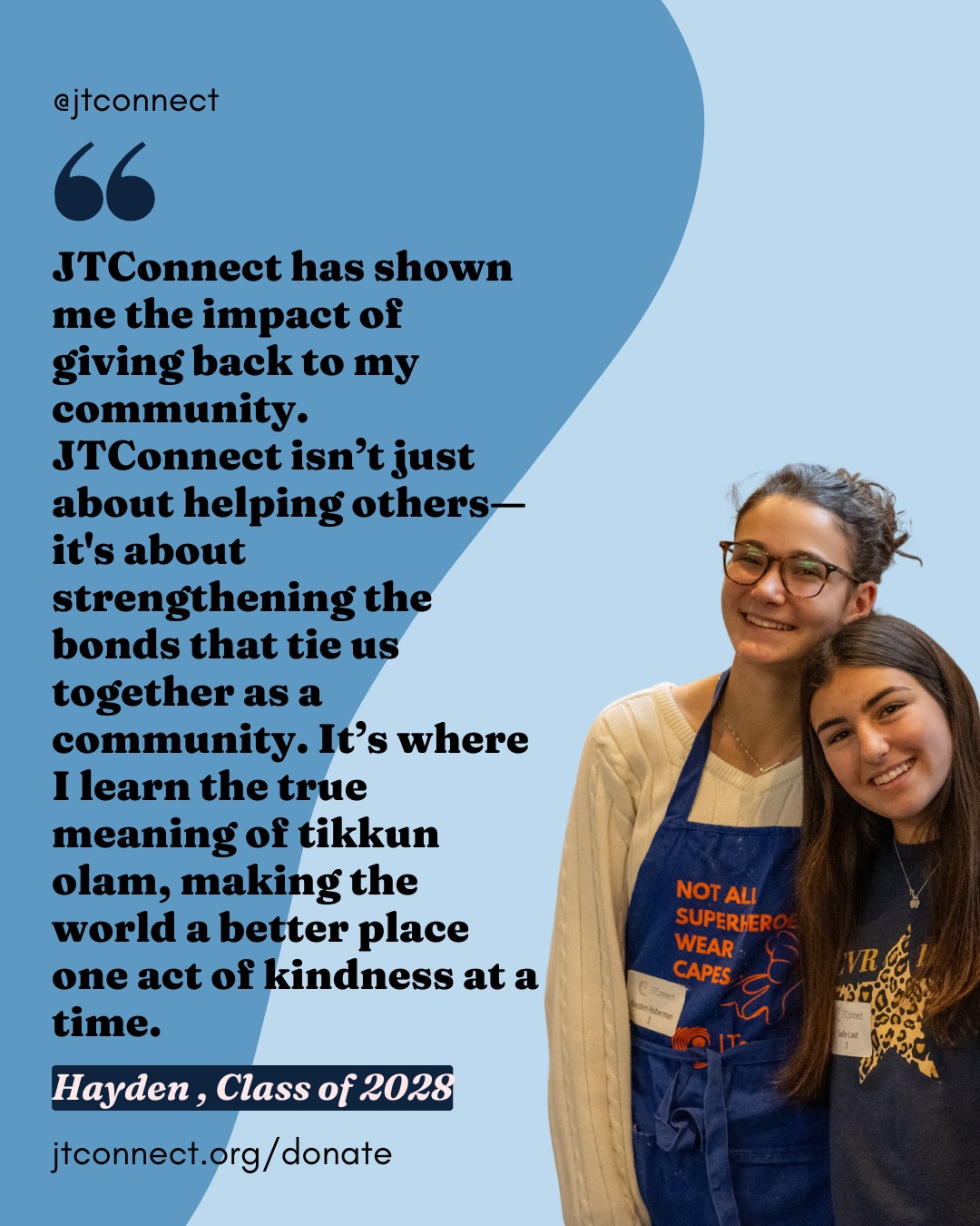 This Hanukkah, help us continue lighting that spark for Jewish teens like Hayden across Greater Hartford. Our Hanukkah Appeal is live this week.
✨ Donate via the link in our bio.