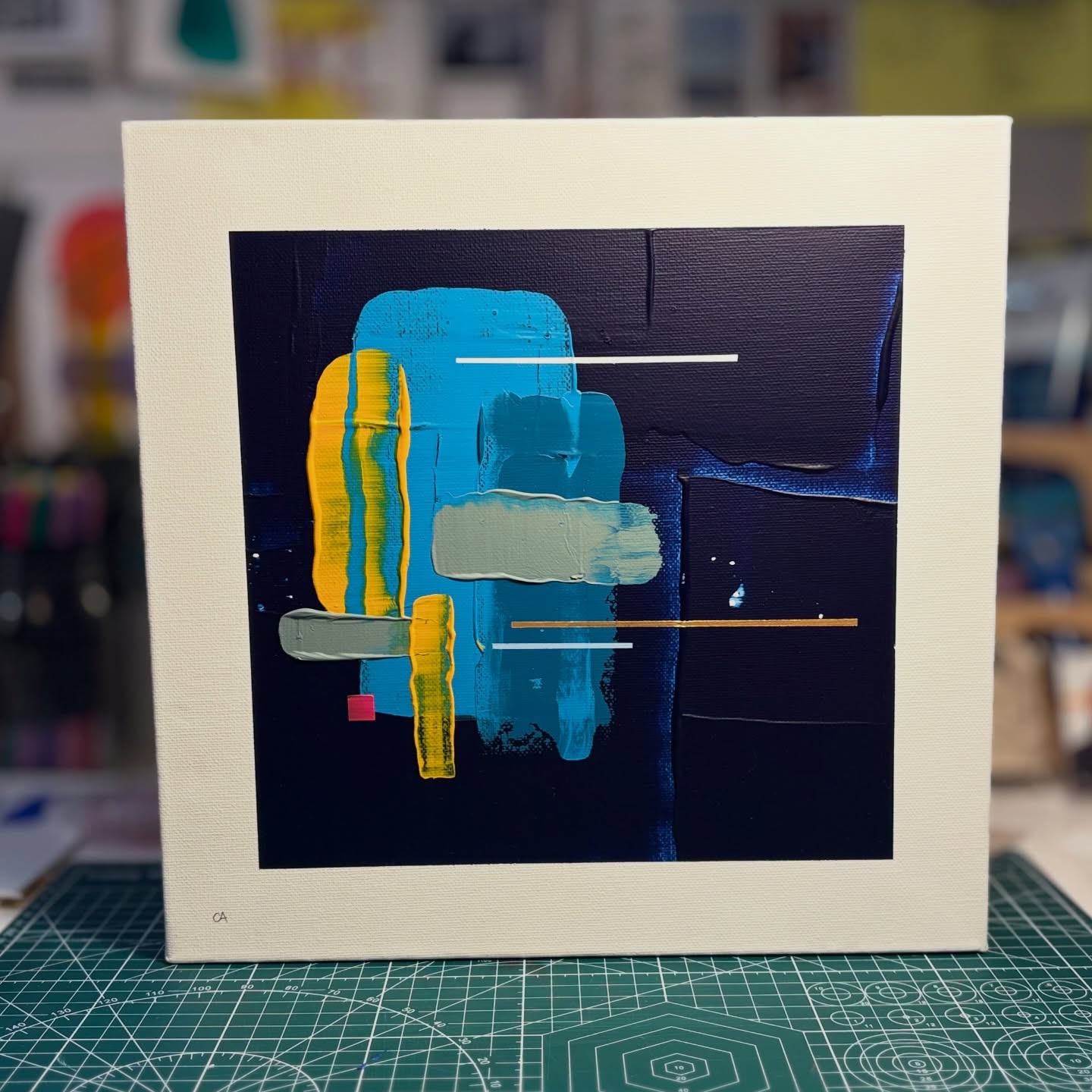 Transverse Crest | Acrylic on canvas | 12x12
Painted with the way waves travel vast distances, appearing as repeating ripples that capture the light and sky around them as they move toward the land. What feels rhythmic and familiar in motion carries the power to create lasting change when it finally meets the shore.
#art #abstractart #artistsoninstagram #ocean #pnw #waves