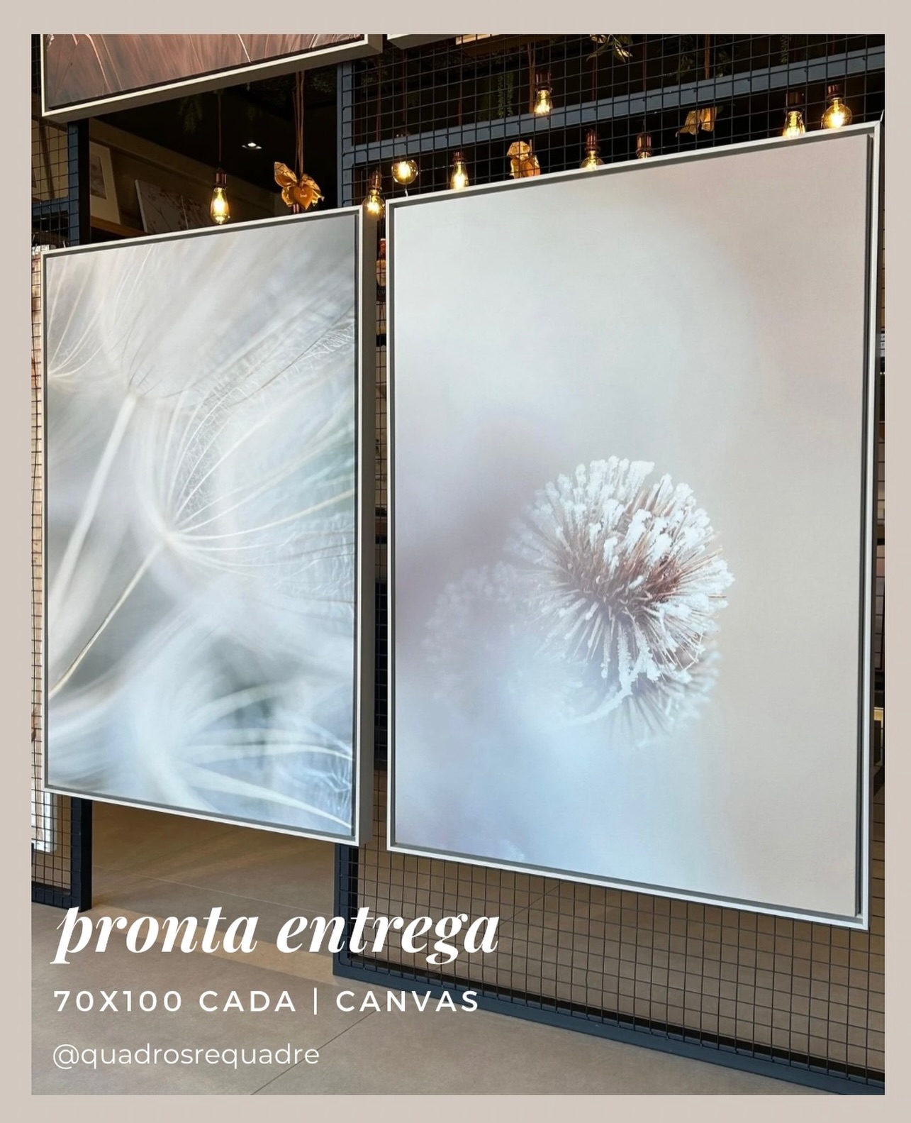Nossa pronta entrega esta com lindos quadros para compor seu ambiente! Acesse nosso site na bio