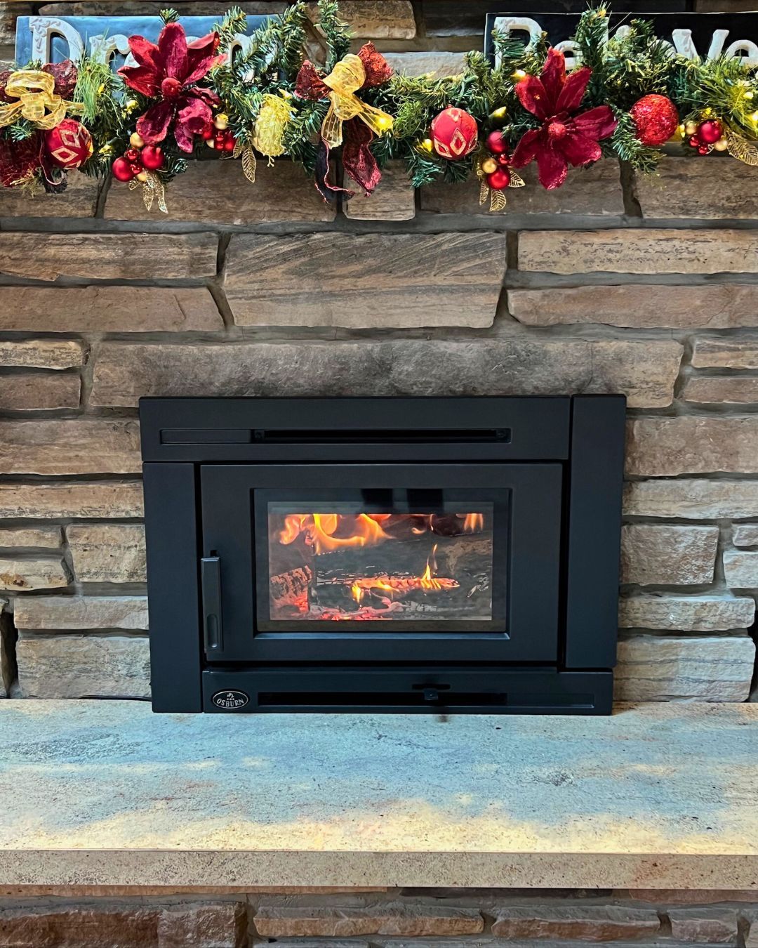 Joyeux Noël! This festively-decorated @osburnstove fireplace insert is made in Quebec and offers the charm of a traditional masonry fireplace with the functionality and efficiency of a wood-burning insert.
An insert like this can be installed in the opening of an existing stone or brick masonry fireplace. With correct measurements from our experts, the result is a fireplace that looks like it has been there forever! Learn more by booking your in-home free consultation online or by calling 705-250-0498.
#holidaymantel #christmas #fireplace #woodfireplace #woodinsert #woodburning #theheatingsource #shopcanadian #shoplocal