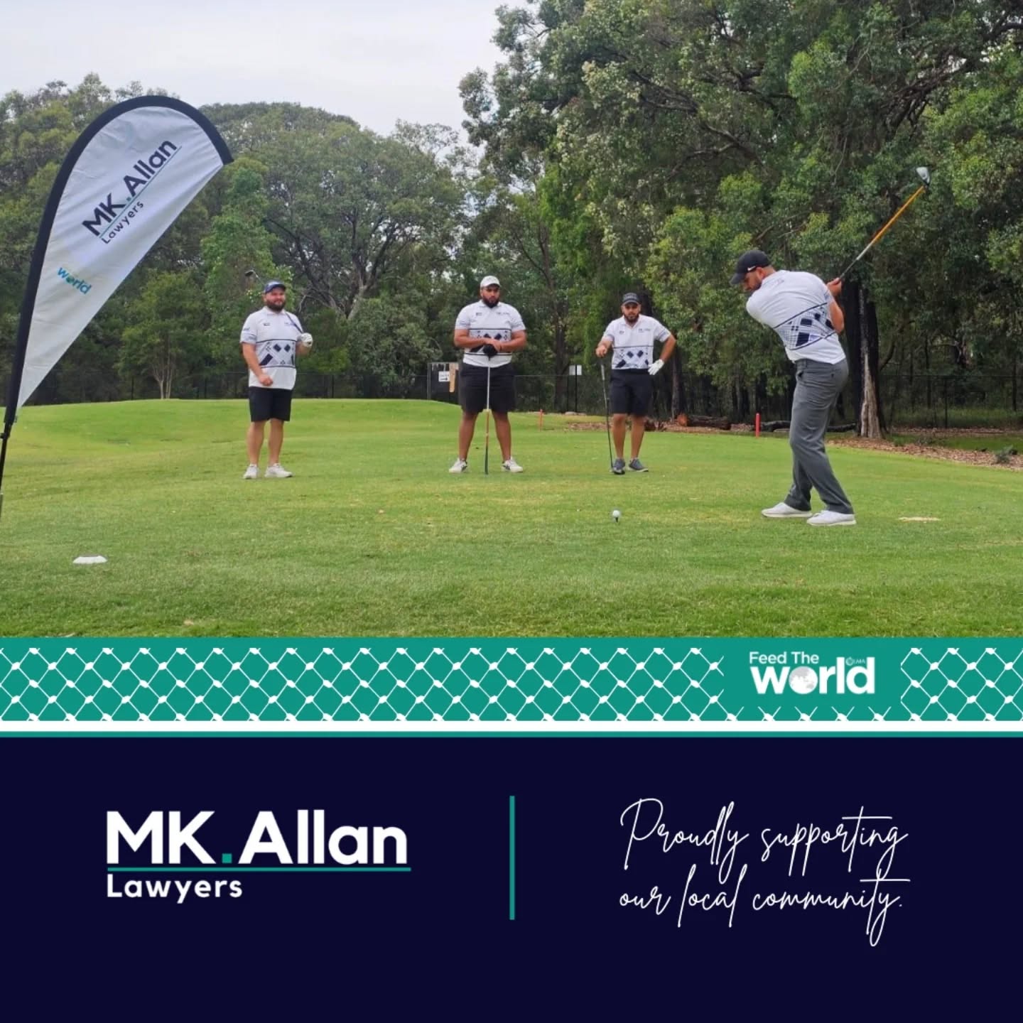 We are proud to have attended and sponsored the Feed The World charity golf day. ⛳
The day saw 88 players duke it out at Brighton Lakes Golf Club in a four-team ambrose format, with all proceeds raised going to huminatarian causes globally.
A great day connecting with our local community and contributing to a cause that genuinely makes a difference.
Thank you to all those involved.
A special shoutout to @missyandcoau who helped create our custom shirts for the day.