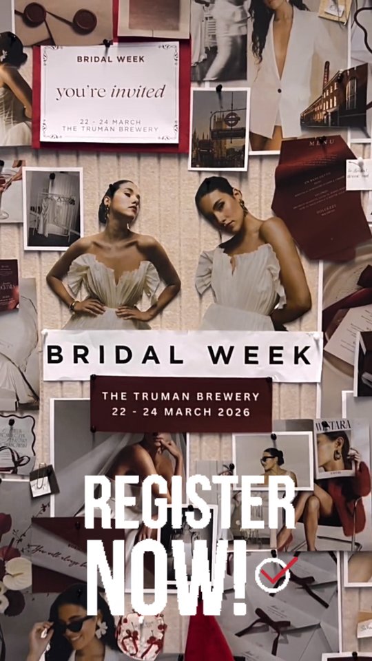 Registration opens for Europe’s coolest buying event - @bridalweekofficial
From 22–24 March, Bridal Week returns to London in an exciting new location at The Truman Brewery, Brick Lane.
Set in the heart of Shoreditch, this flagship event is designed for the modern bridal boutique and brings together some of the biggest, boldest and most beautiful names in the bridal industry.
Will we see you there, Y/N? Let us know if you will be visiting in comments...
#BridalIndustryUK #BridalNews #bridalweek #bridalweeklondon #weddingtradechannel #weddingindustrynews #weddingtrade