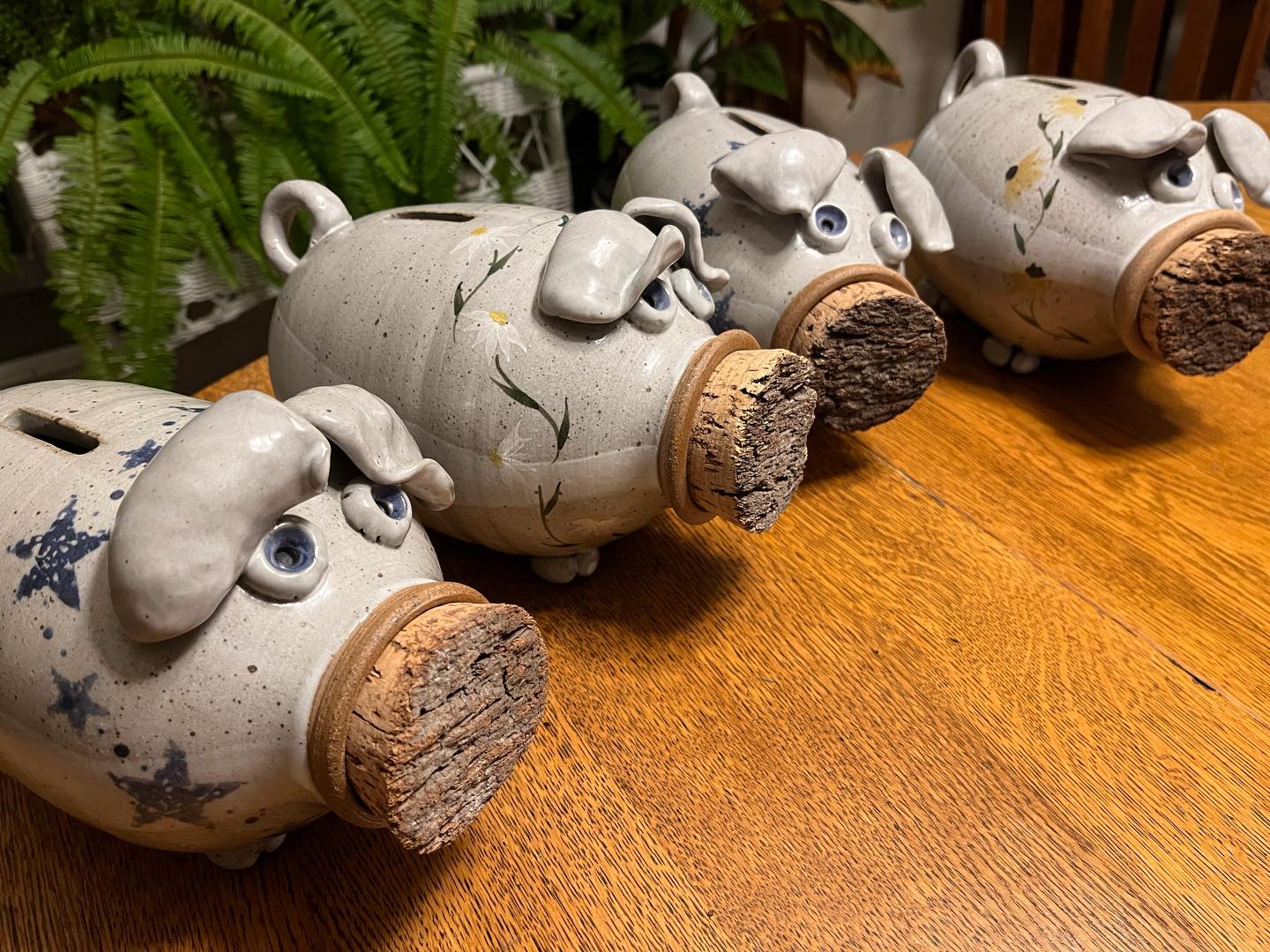 A whole litter of little Piggies on their way home for Christmas! 🎄
#servebeautifully #heirloomquality #mindfullymade #madebyhand #artisan #potterypiggybank #piggybankgifts #babygift #stoneware #chooselovely #pottery #potterygifts #PAWildsmade #visitclarioncounty