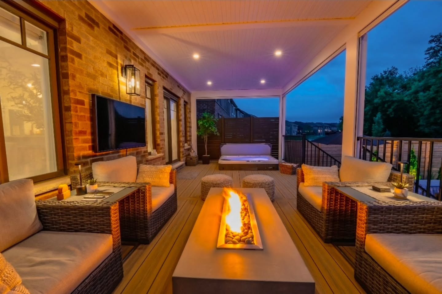 Where evenings last longer ✨
A covered deck designed for year-round comfort — fire, lighting, and space to truly unwind.
#OutdoorLiving #CoveredDeck #DeckDesign #BackyardGoals #EveningVibes SimcoeDecks
