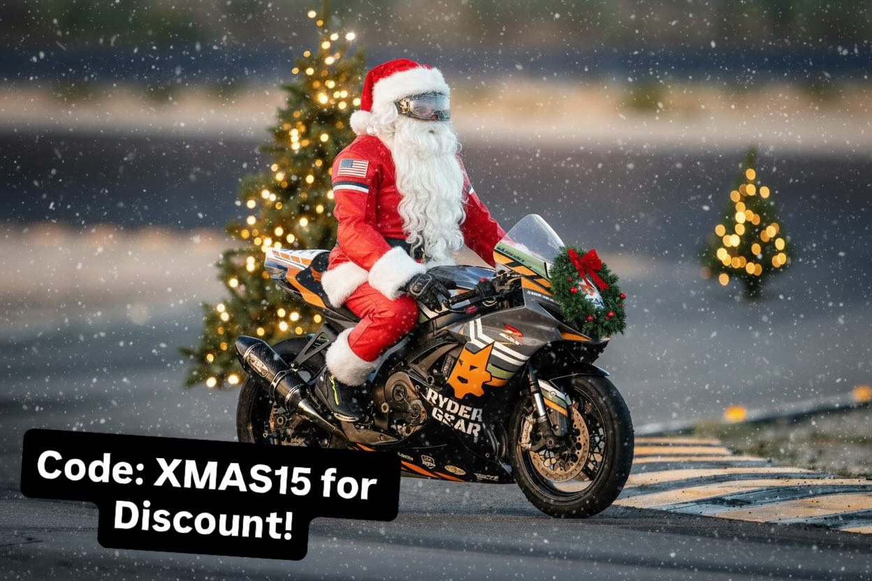Use code XMAS15 for 15% off everything including Gift cards! www.ryder-gear.com