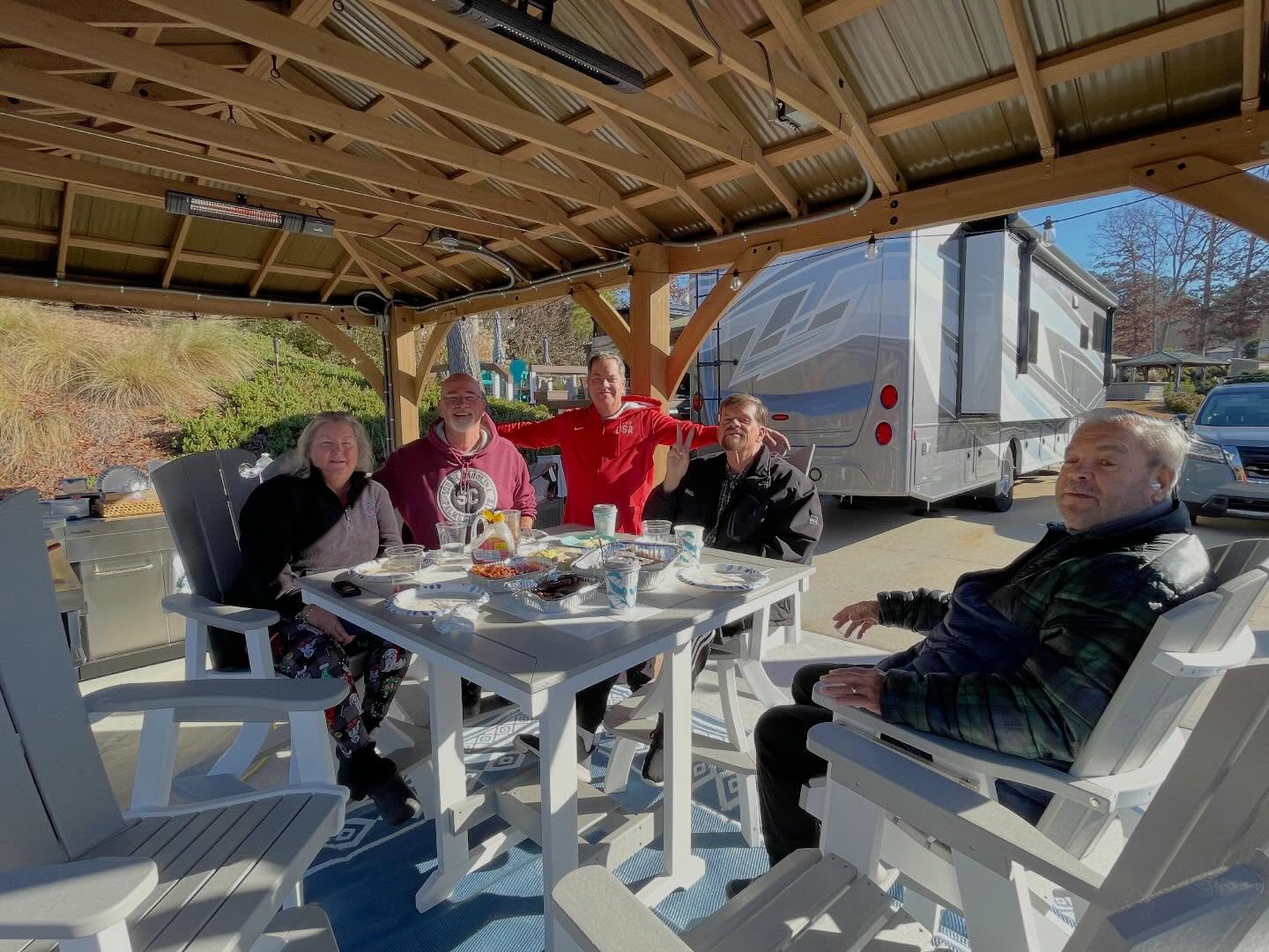 ✨ Slow mornings, strong coffee, and even stronger friendships.
There’s something about Lake Greenwood that turns simple moments like a casual breakfast with neighbors into the kind of memories you carry with you.
This place has a way of bringing people together in the most effortless, meaningful way.
Here’s to community, connection, and the little gatherings that make lake life feel like home. 💛🌅
#LakeGreenwood #MorningGathering #TravelBlogLife #CommunityOnTheLake #WhereFriendshipsGrow